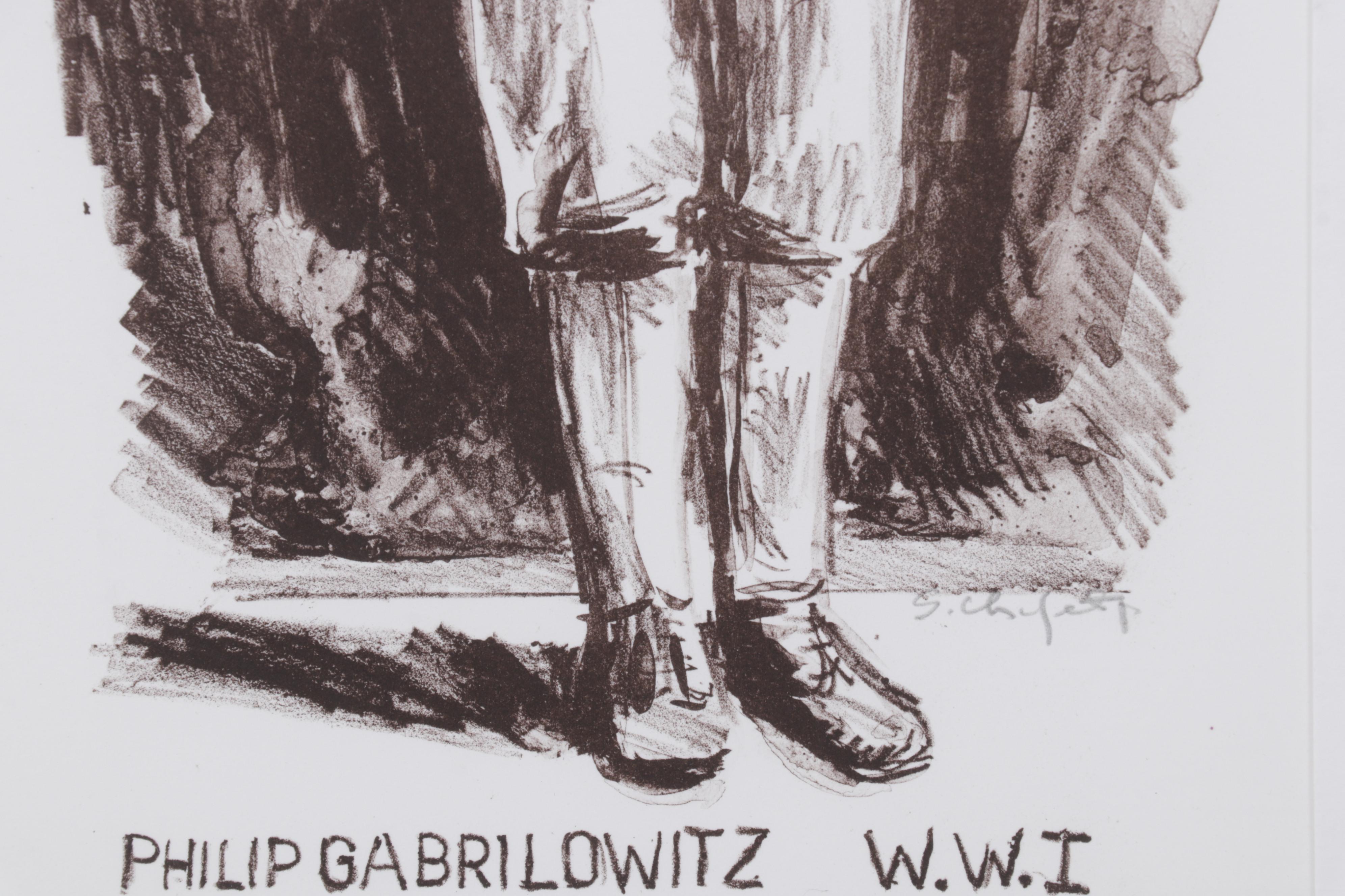 Sidney Chafetz Lithograph "Philip Gabrilowitz," 1998