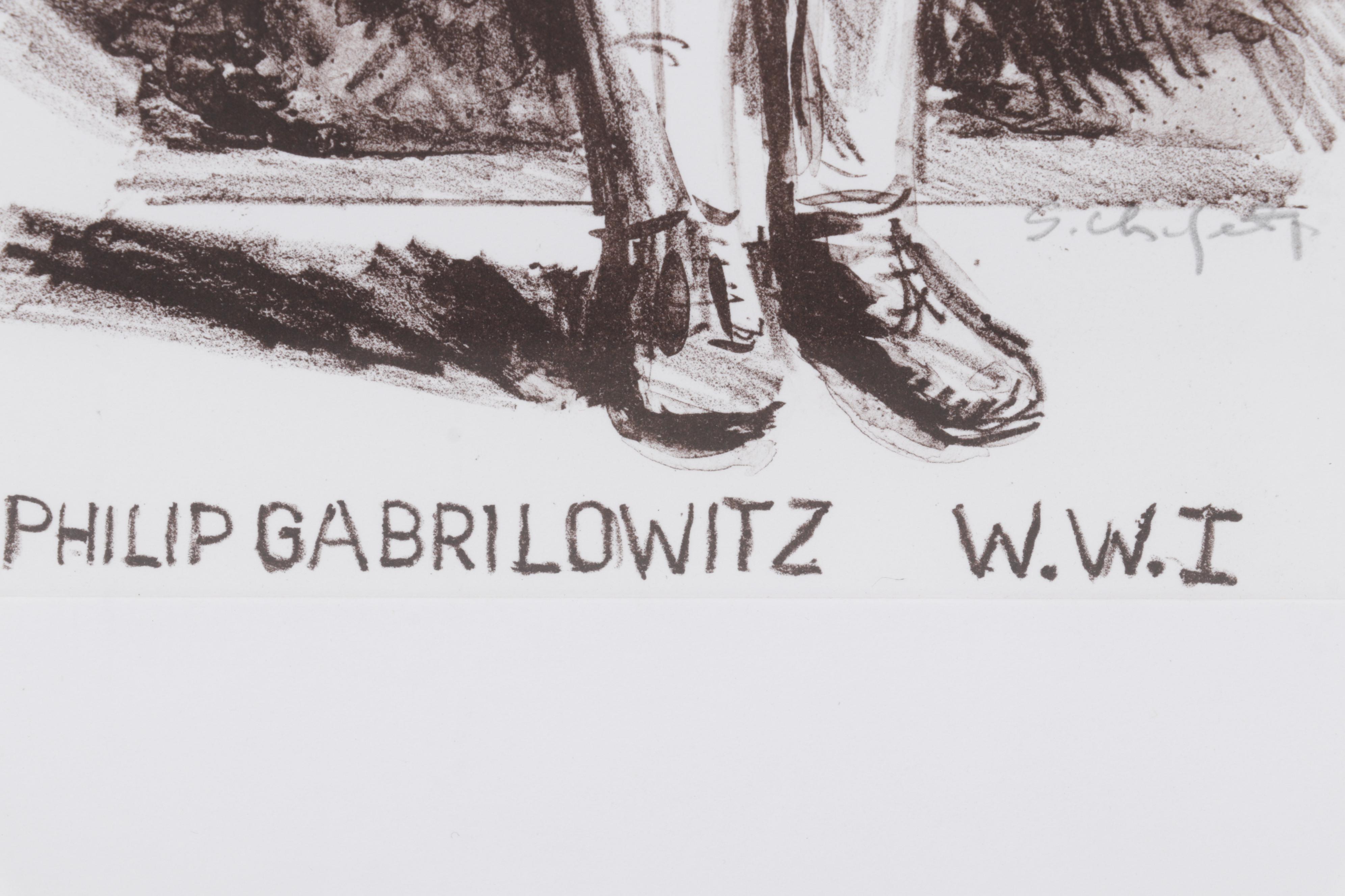 Sidney Chafetz Lithograph "Philip Gabrilowitz," 1998