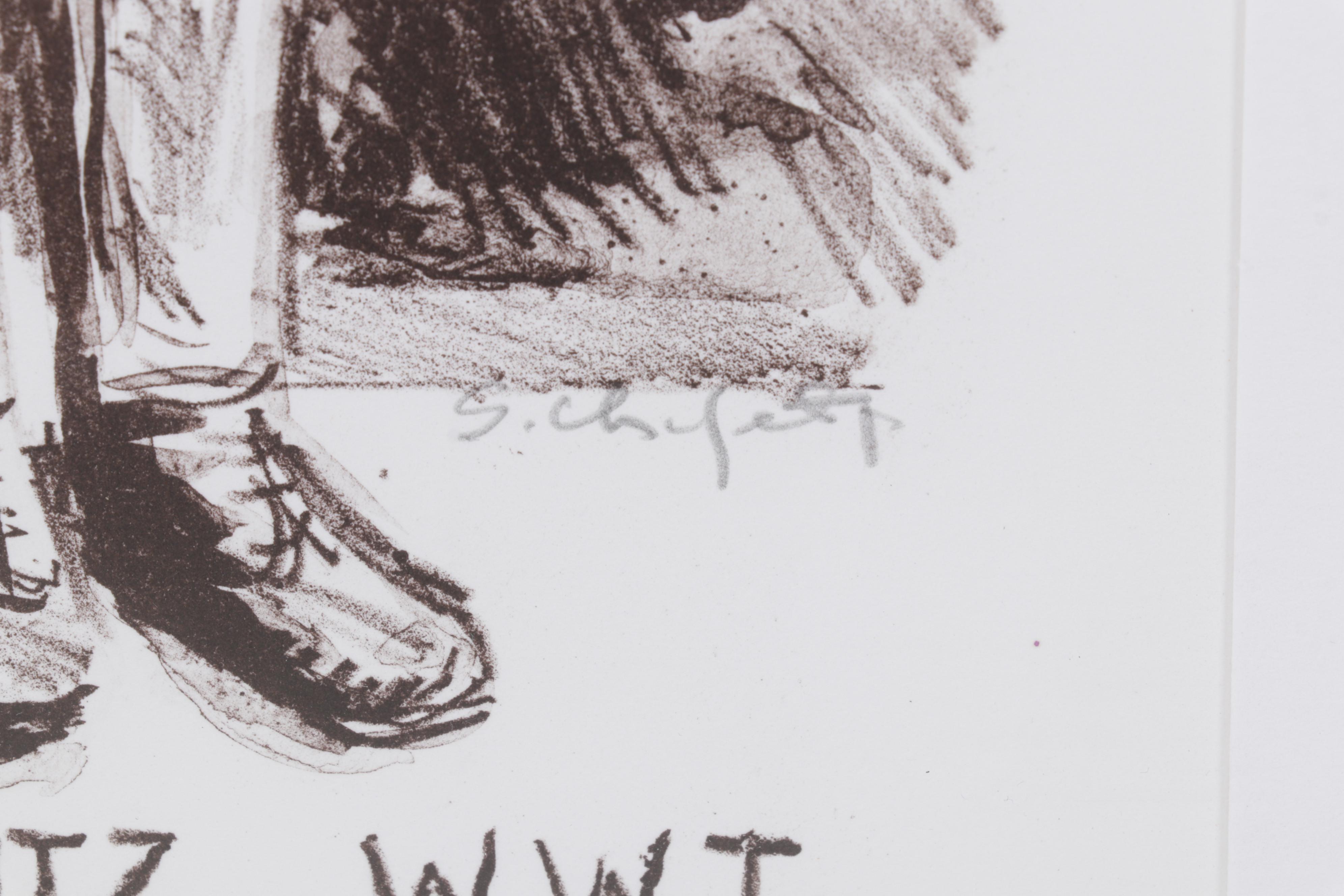 Sidney Chafetz Lithograph "Philip Gabrilowitz," 1998