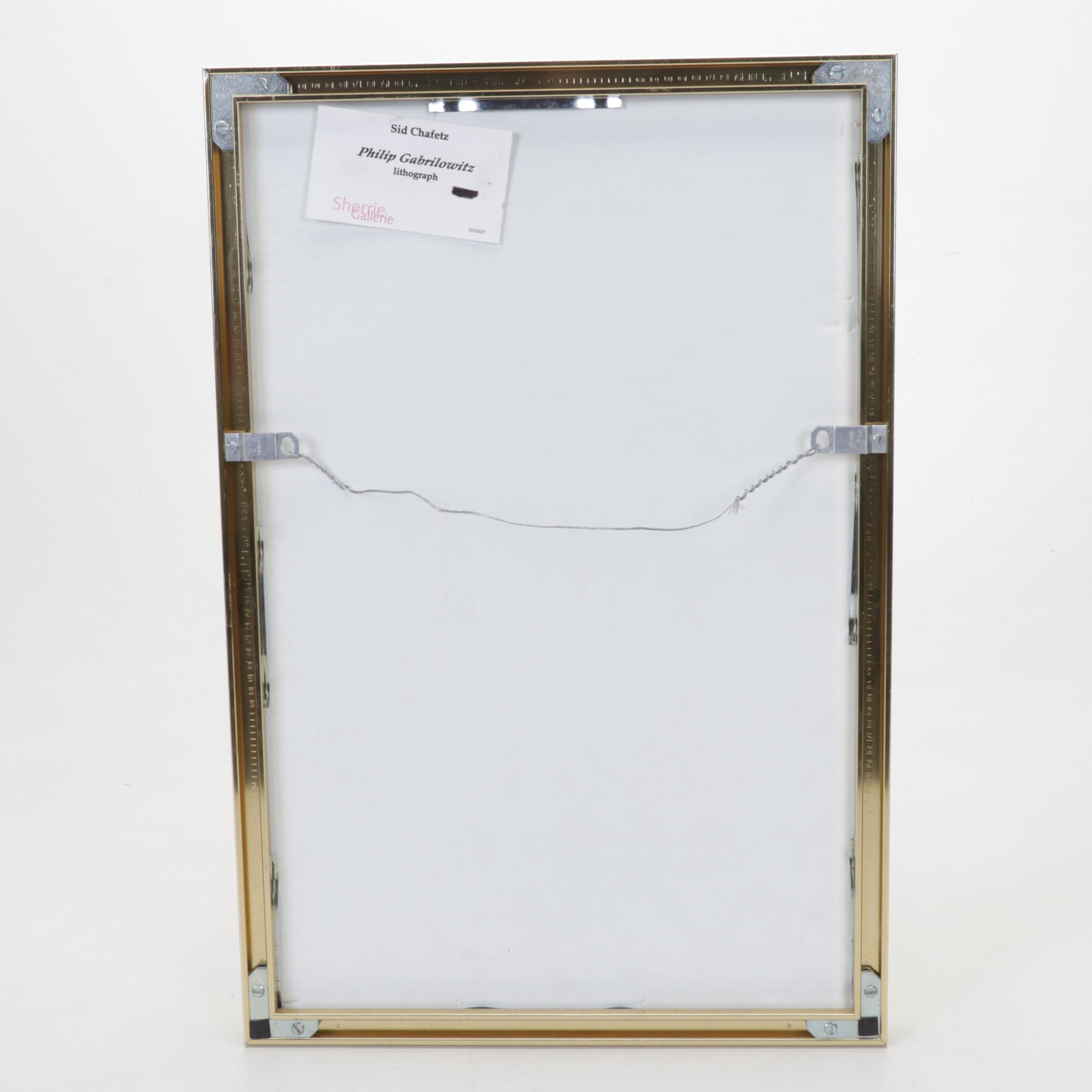 Sidney Chafetz Lithograph "Philip Gabrilowitz," 1998