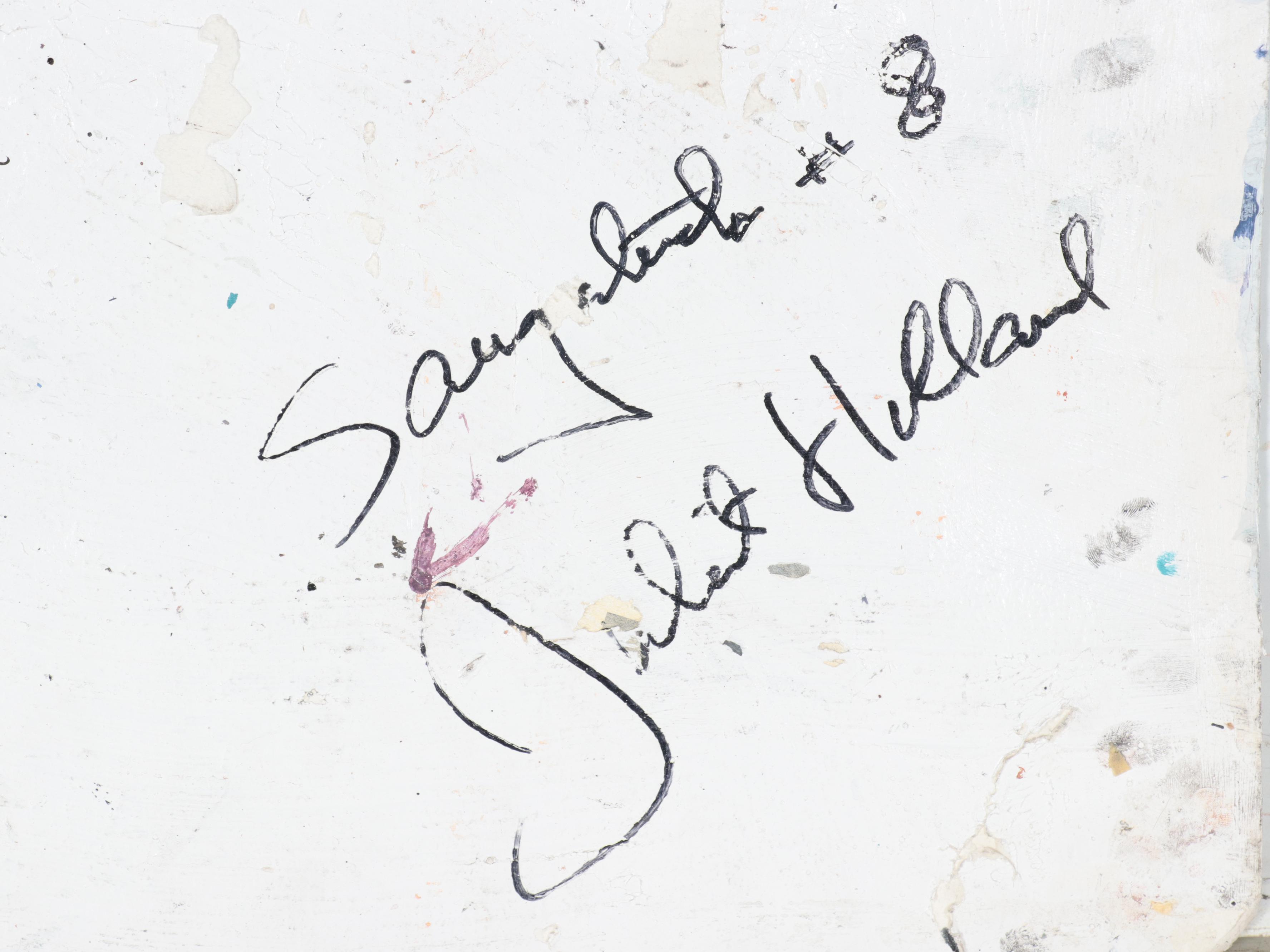 Juliet Holland Abstract Mixed Media Painting "Saugatuck # 8," Late 20th Century