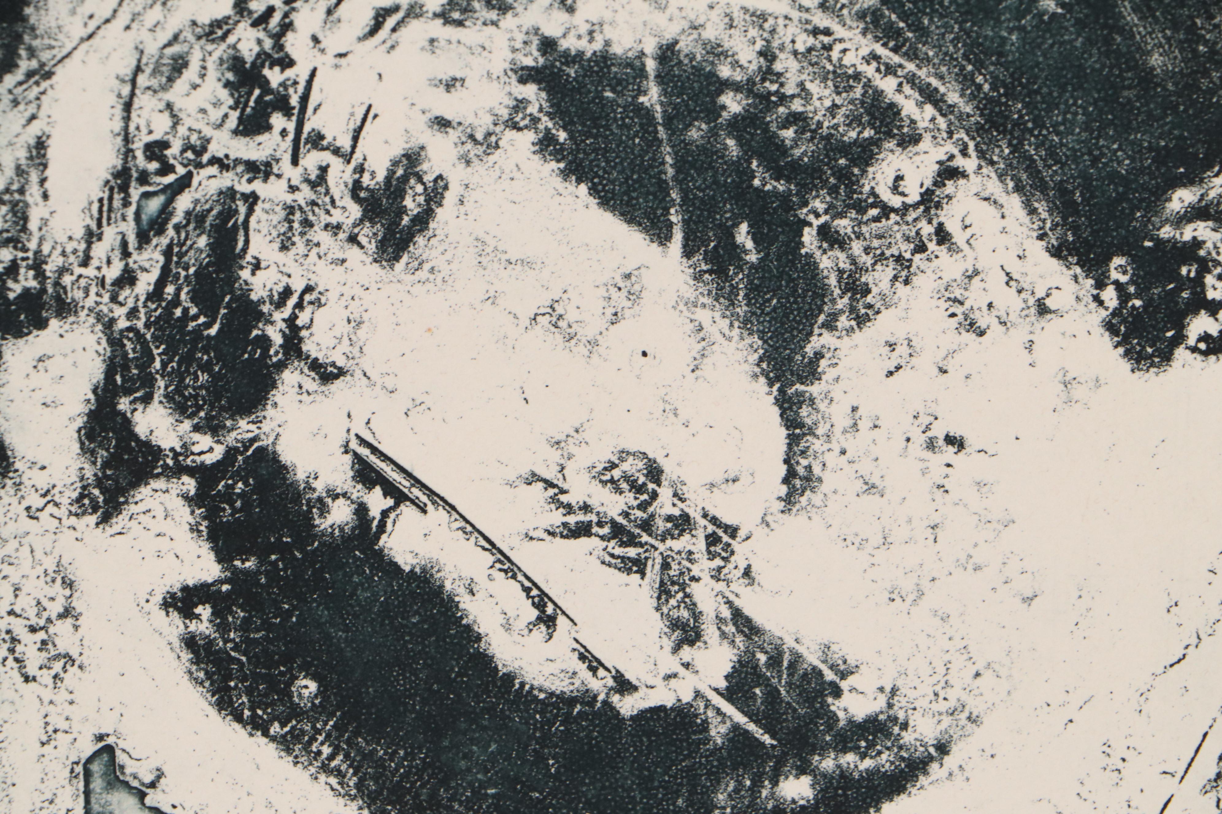 Sarah Roush Abstract Aquatint Etchings "Seething III," 1982