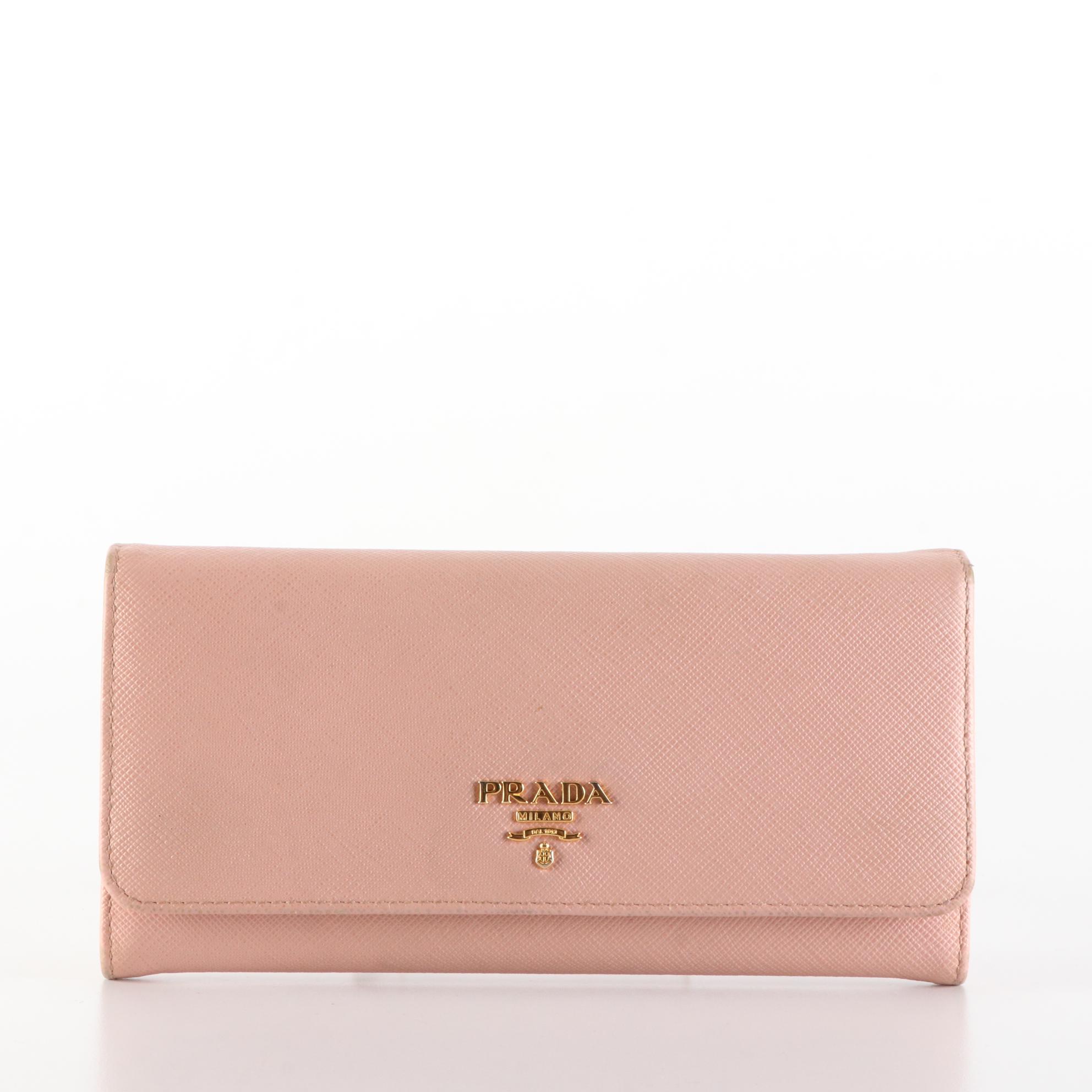 Prada Saffiano Leather Continental Wallet