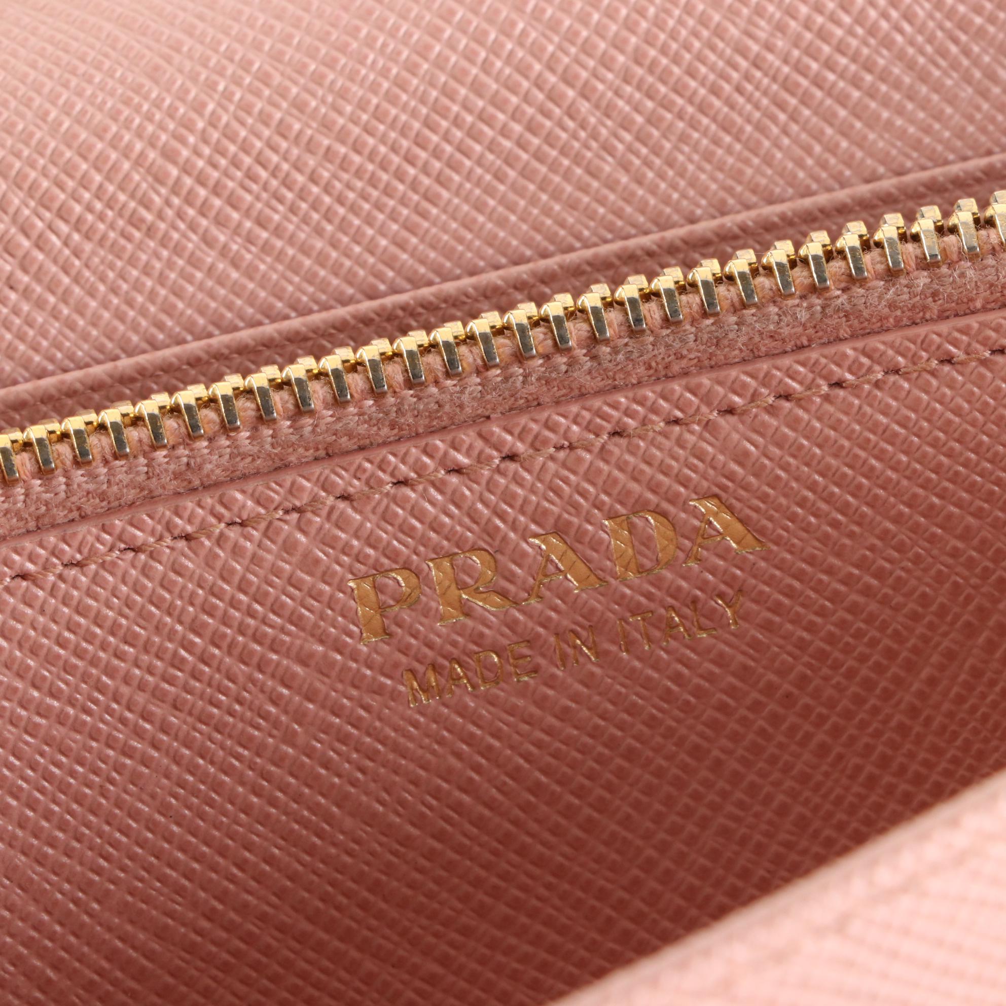 Prada Saffiano Leather Continental Wallet