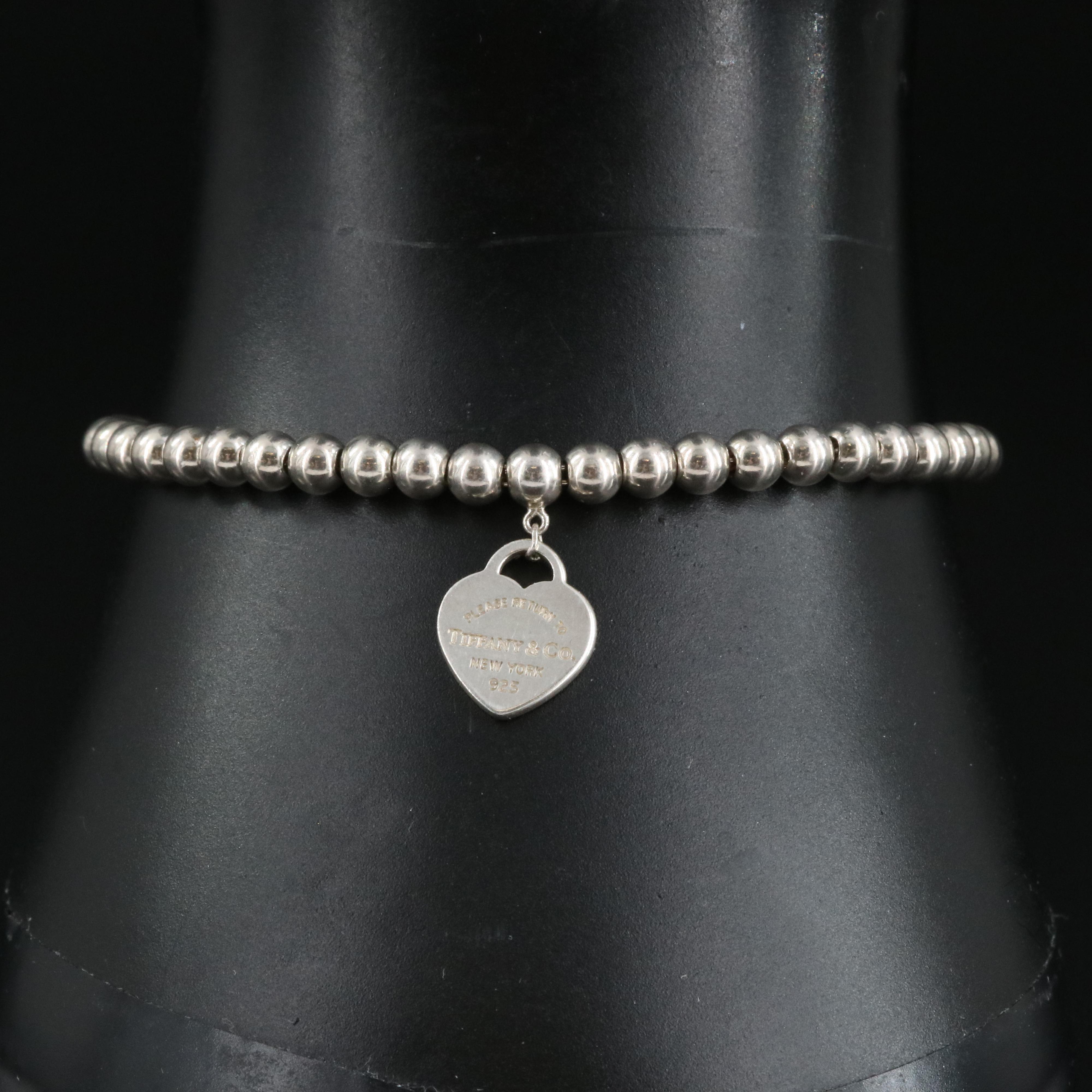 Tiffany & Co. Sterling "Return to Tiffany" Beaded Bracelet