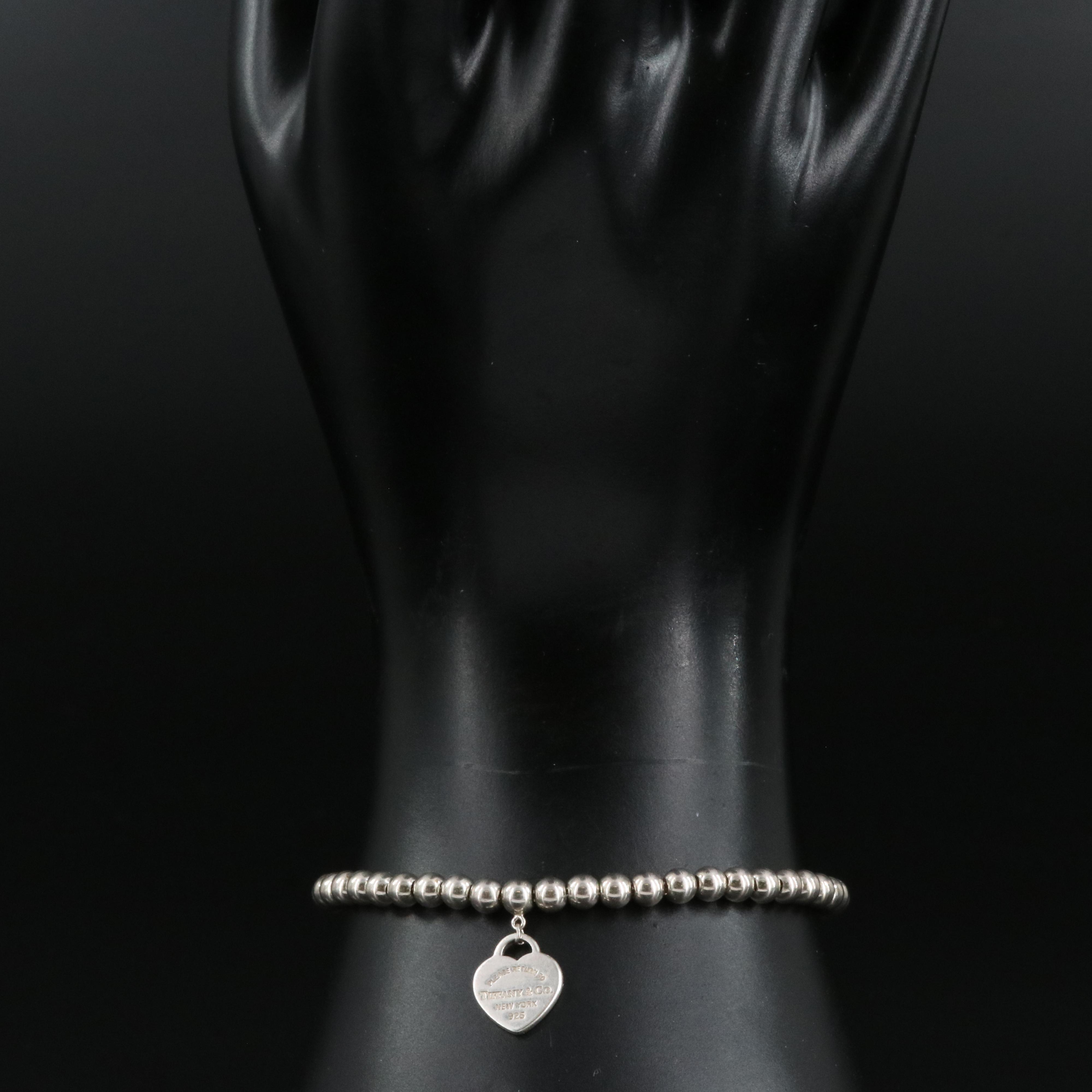 Tiffany & Co. Sterling "Return to Tiffany" Beaded Bracelet
