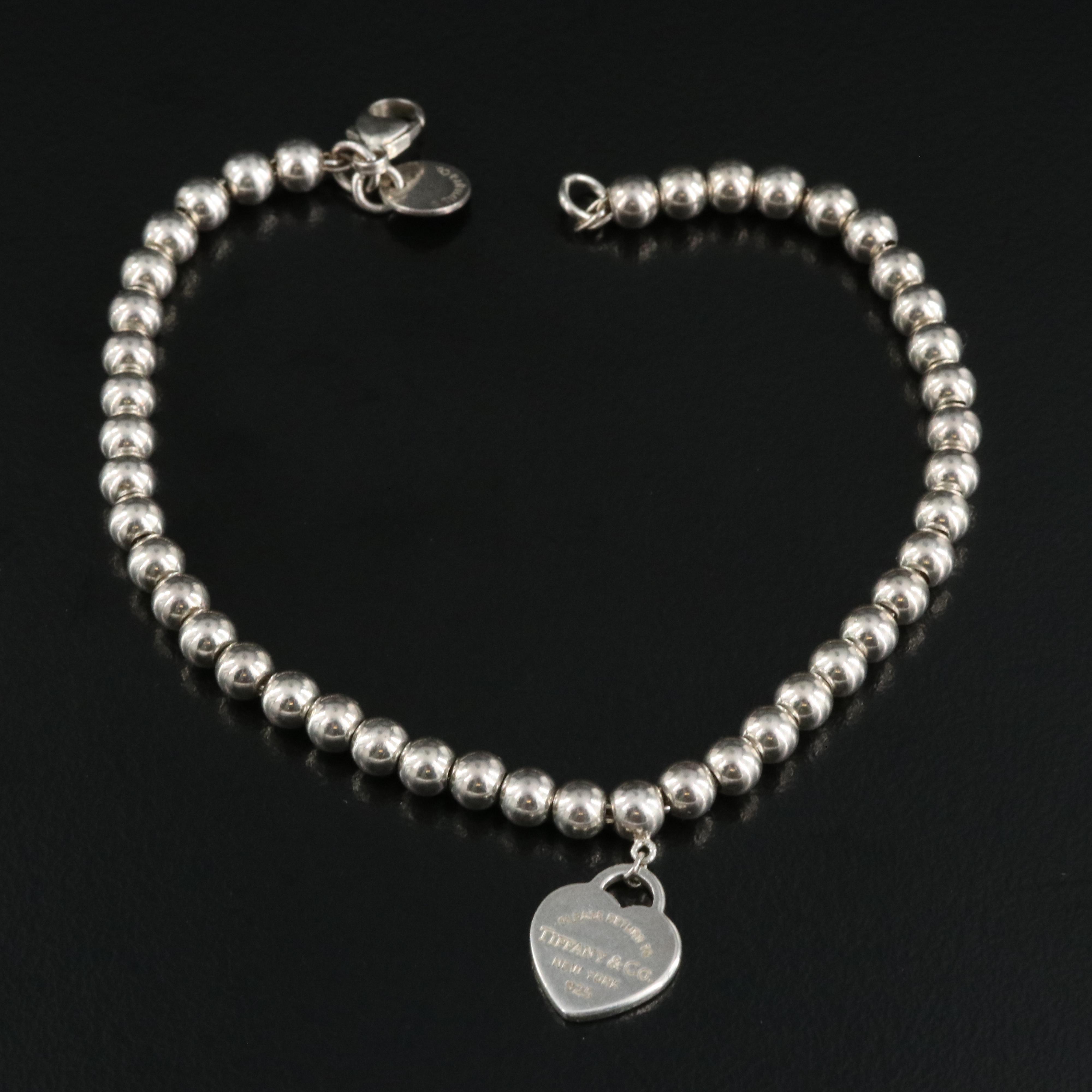 Tiffany & Co. Sterling "Return to Tiffany" Beaded Bracelet