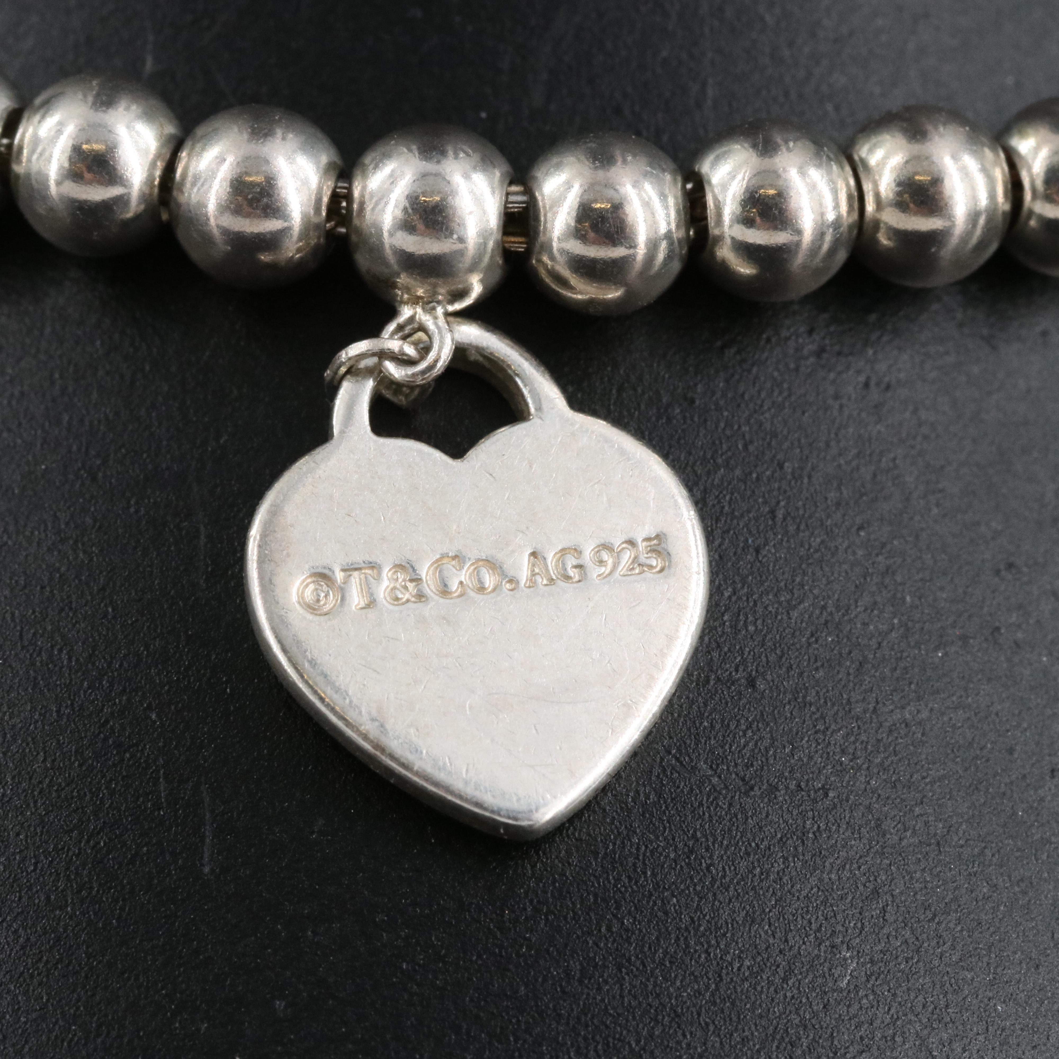 Tiffany & Co. Sterling "Return to Tiffany" Beaded Bracelet