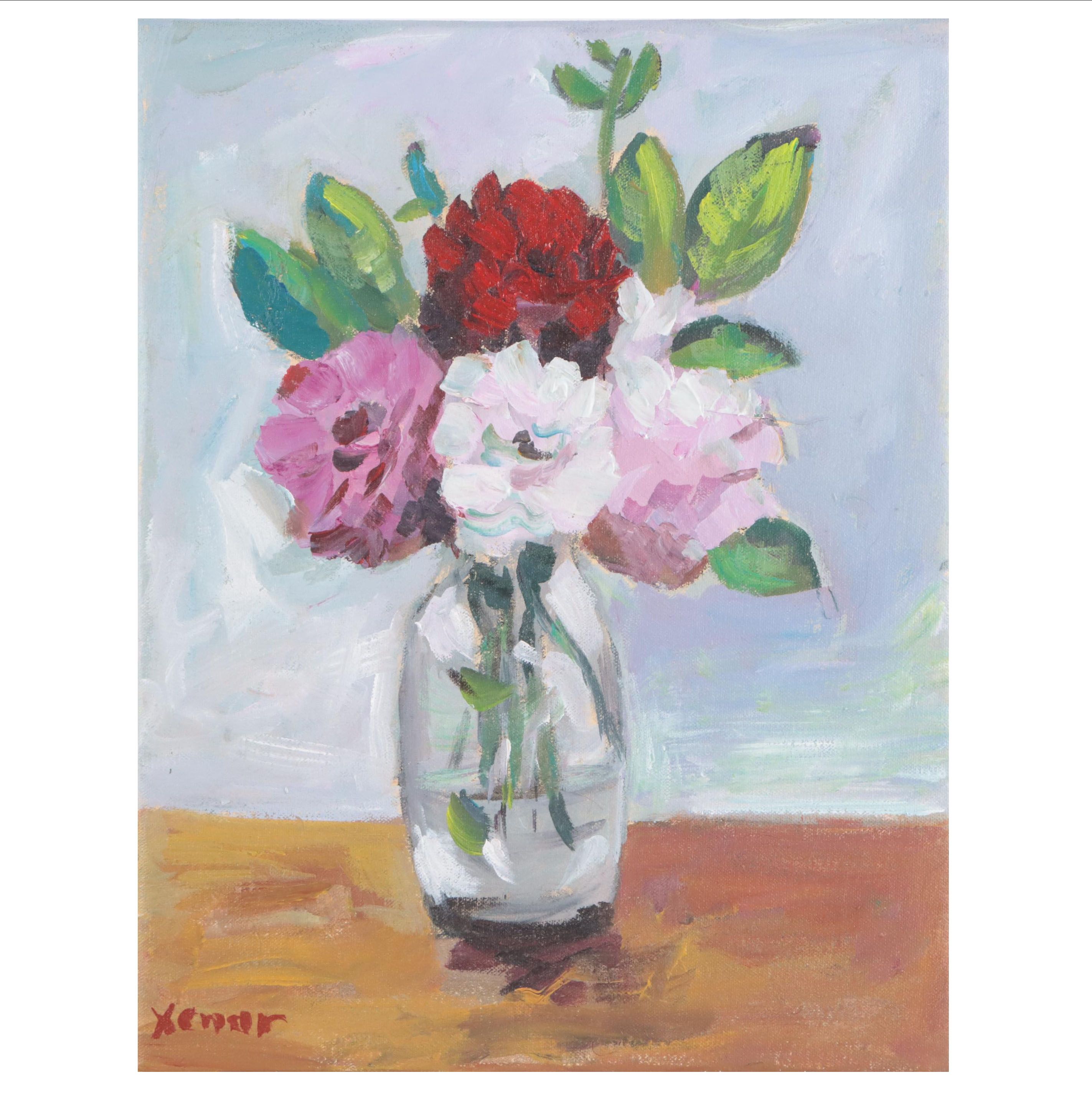 Xenar Floral Still Life Oil Painting, 2023