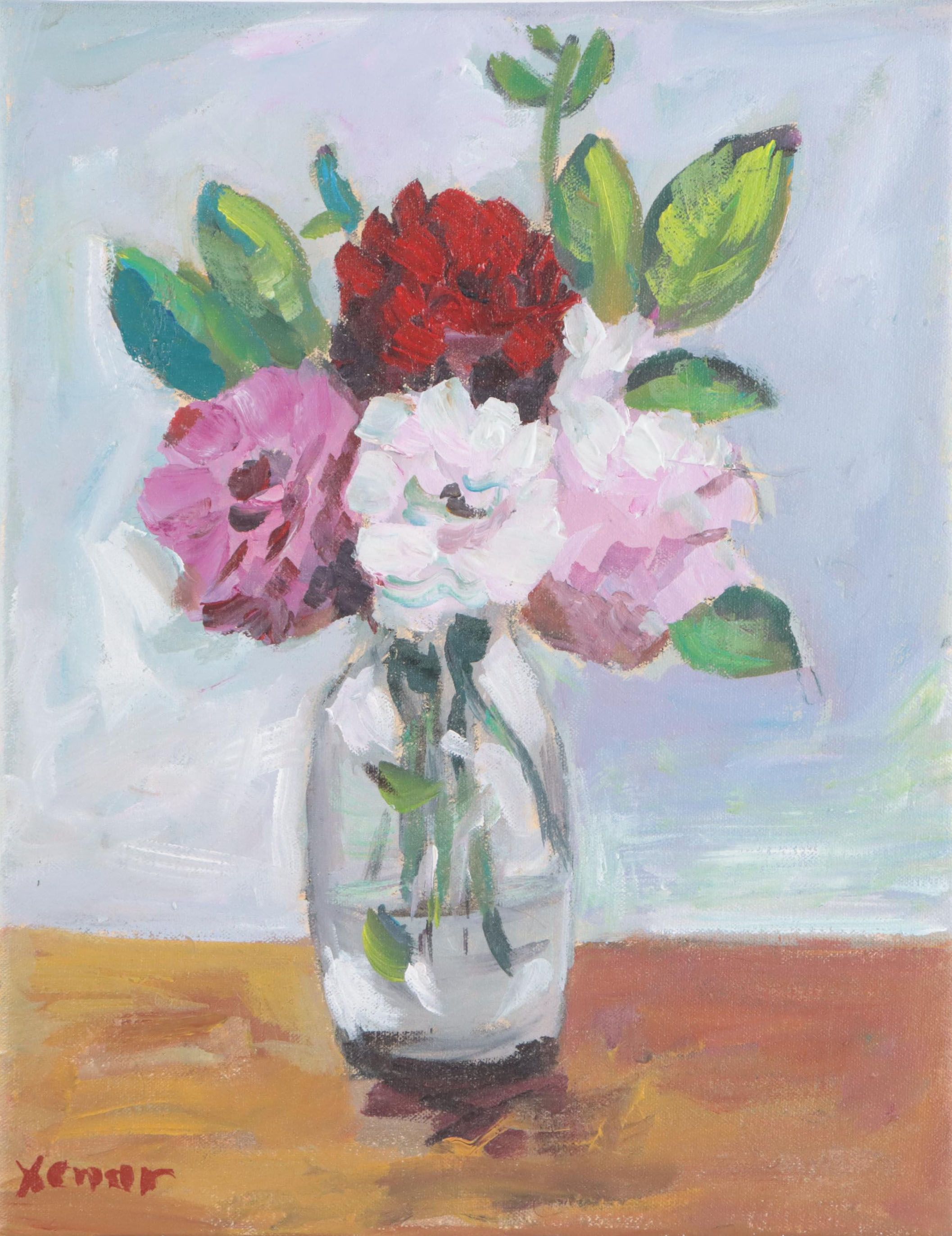 Xenar Floral Still Life Oil Painting, 2023