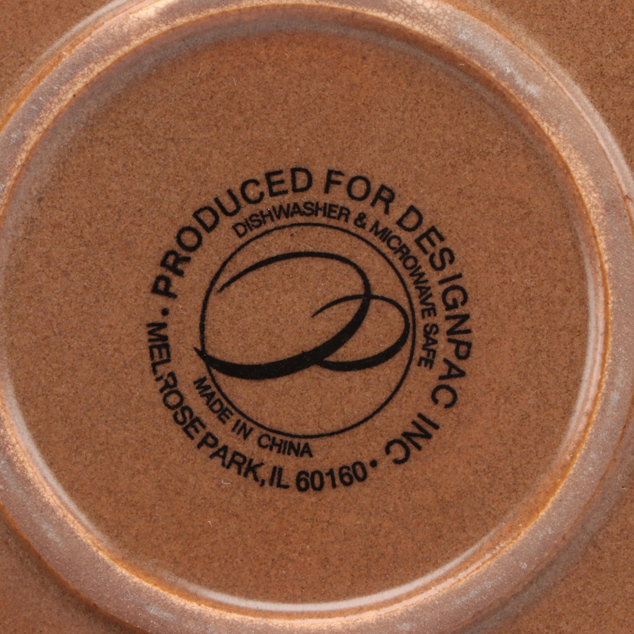 Plain Jane Style Cake Stand with Pressed Glass and Other Tableware, 20th C.