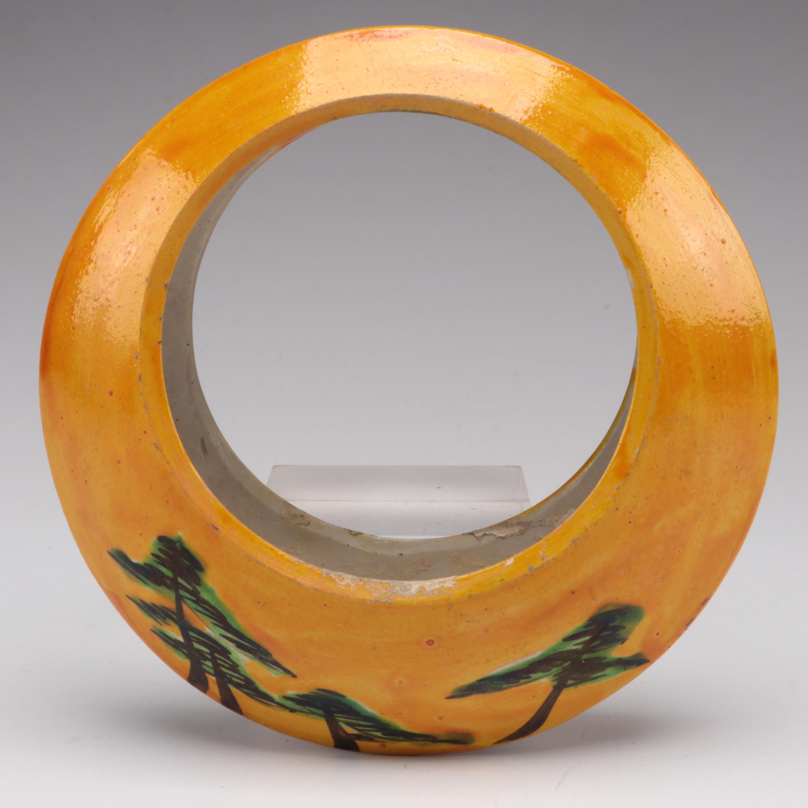 Plain Jane Style Cake Stand with Pressed Glass and Other Tableware, 20th C.