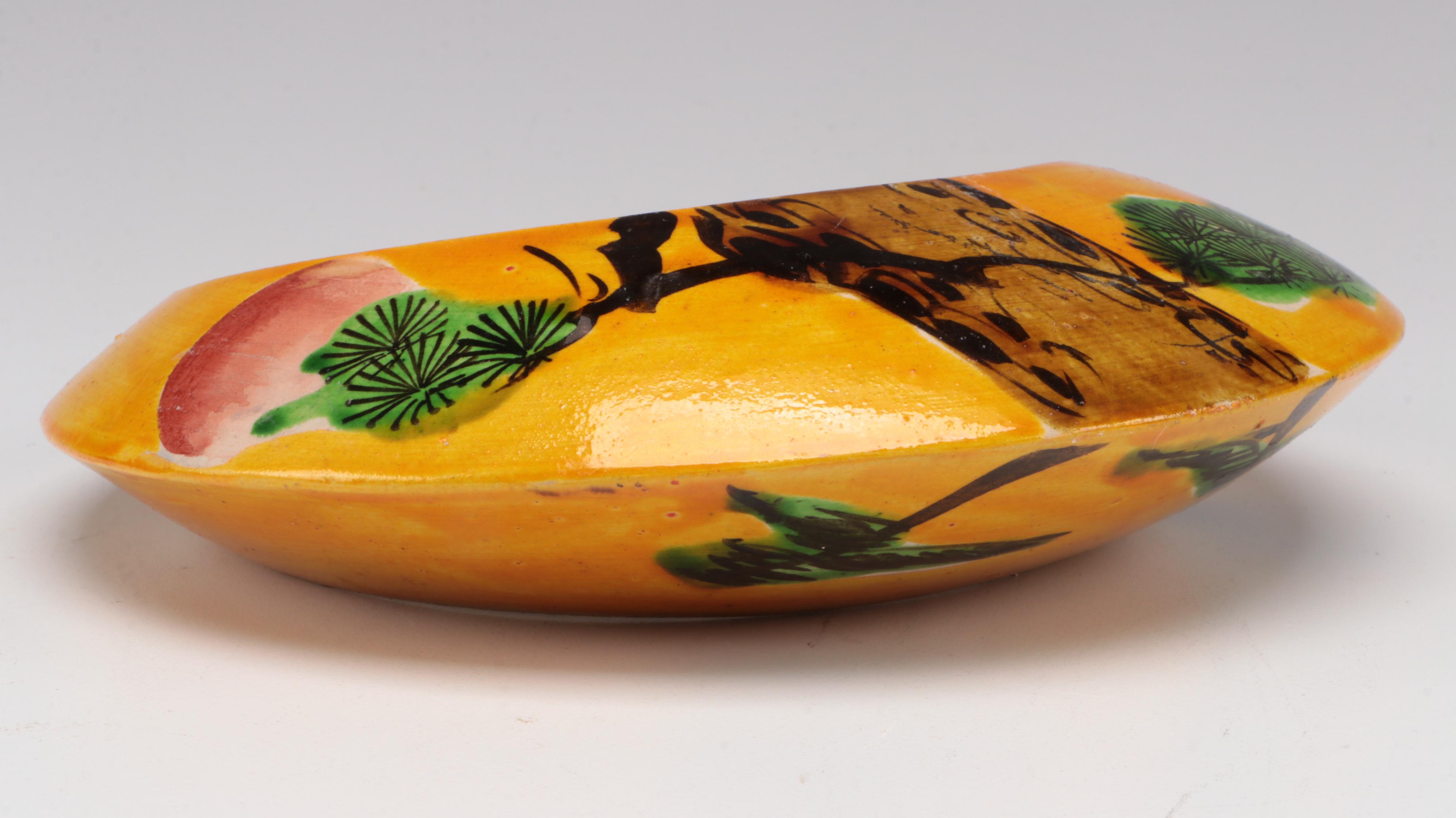 Plain Jane Style Cake Stand with Pressed Glass and Other Tableware, 20th C.