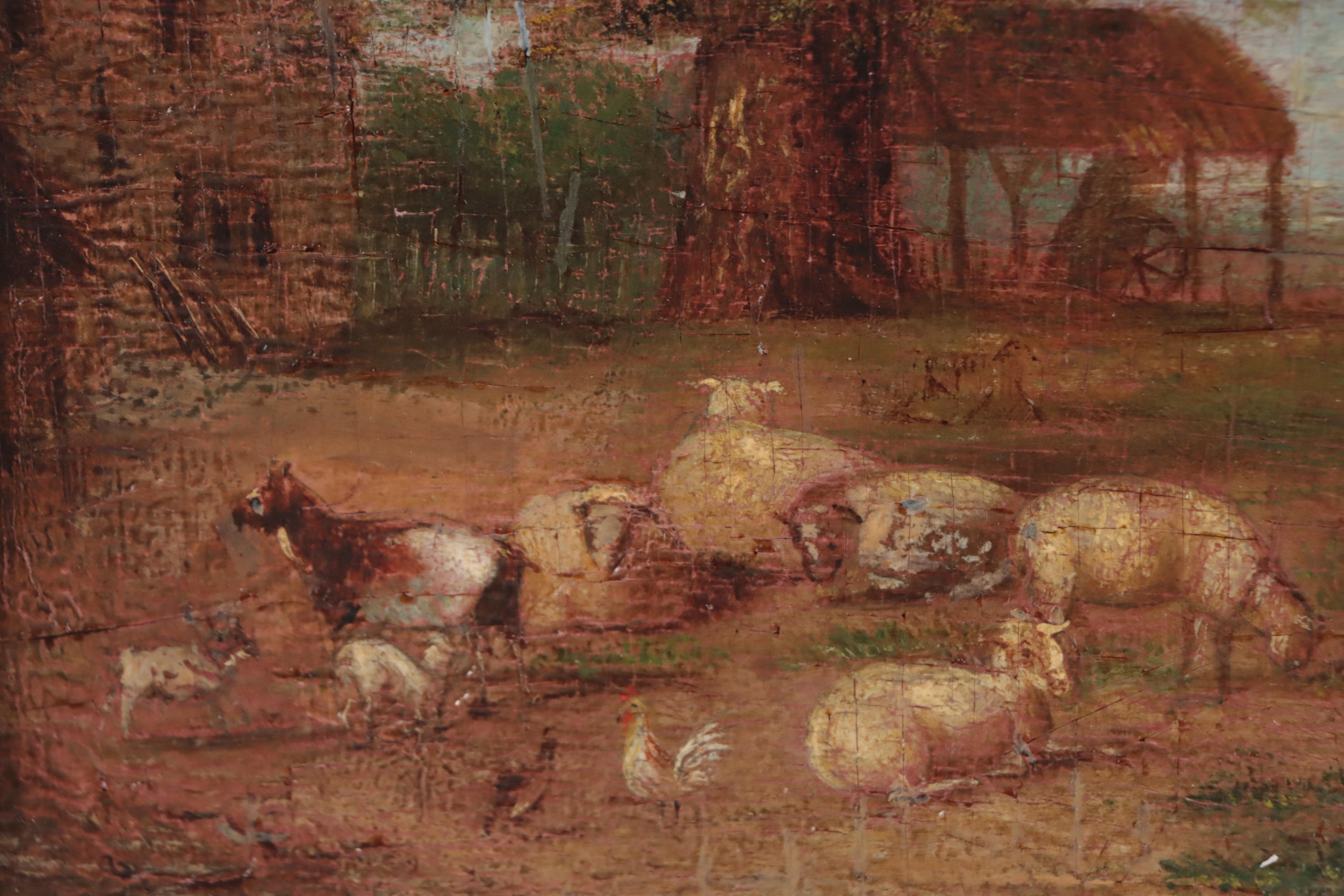 Oil Painting of Pastoral Landscape