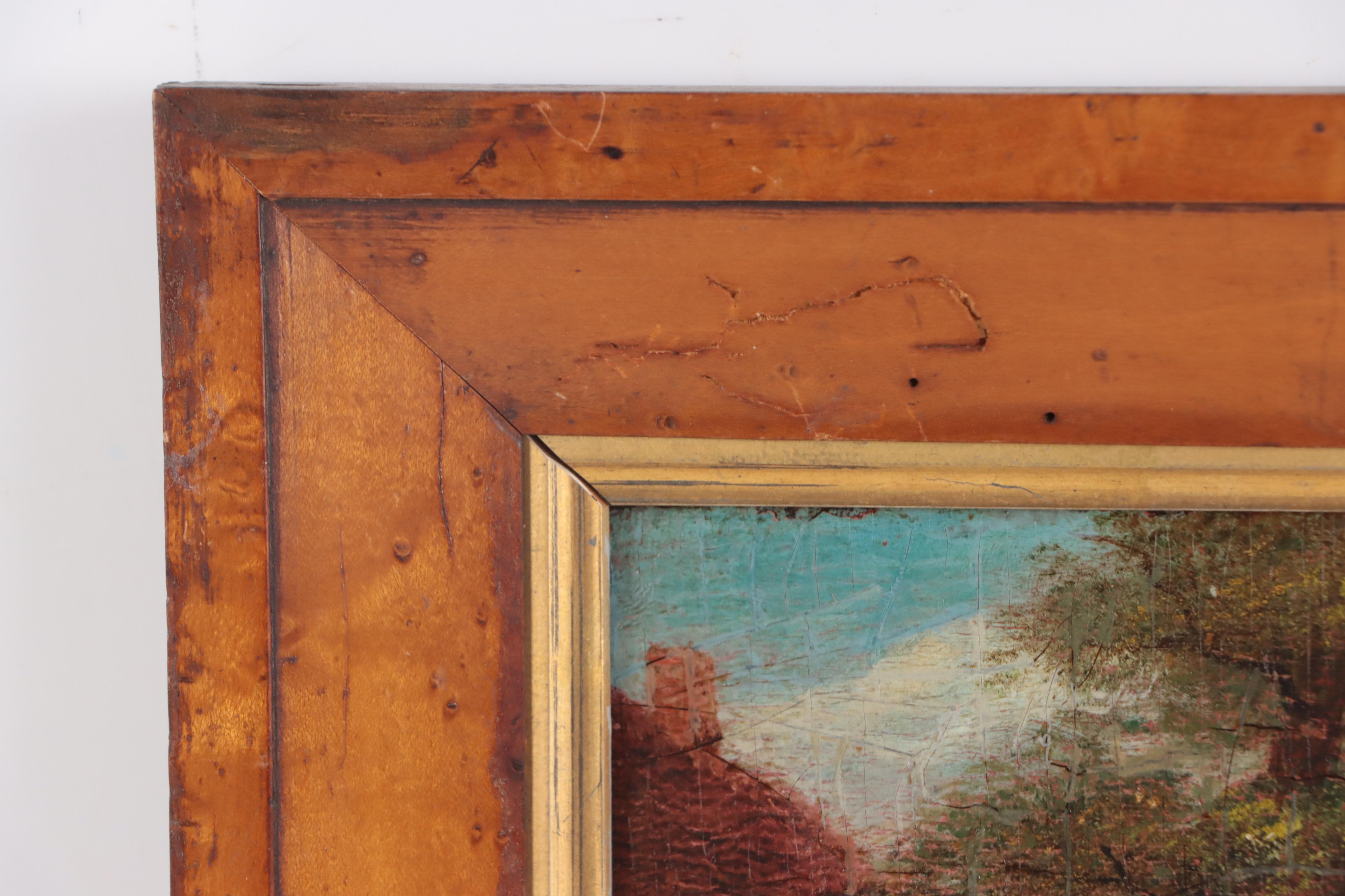 Oil Painting of Pastoral Landscape