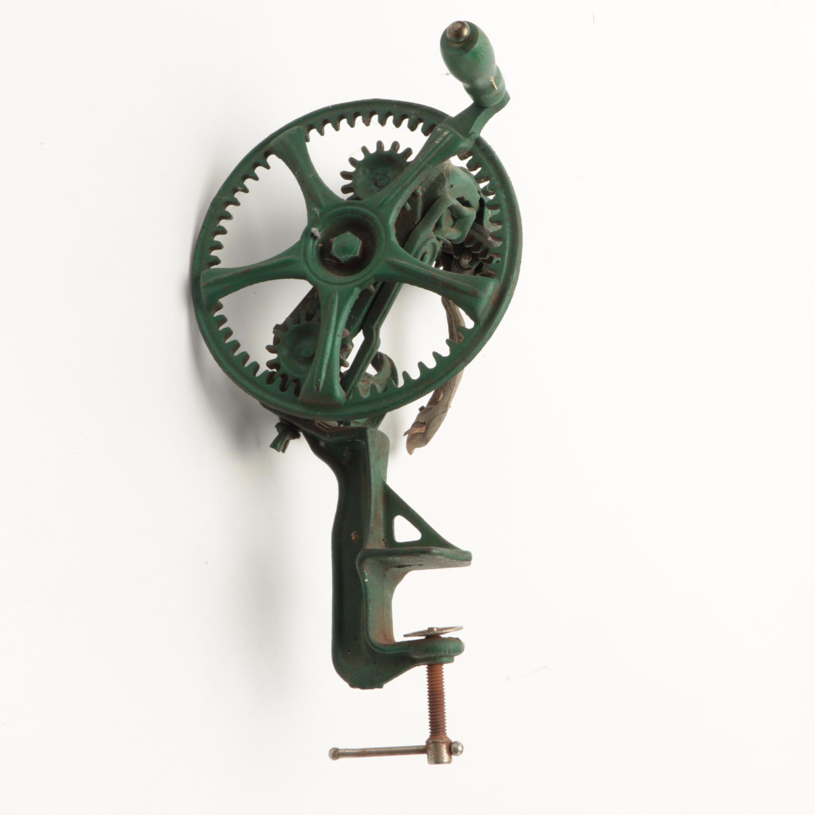 Primitive Metal Apple Peeler and Cherry Pitter, Early to Mid-20th Century