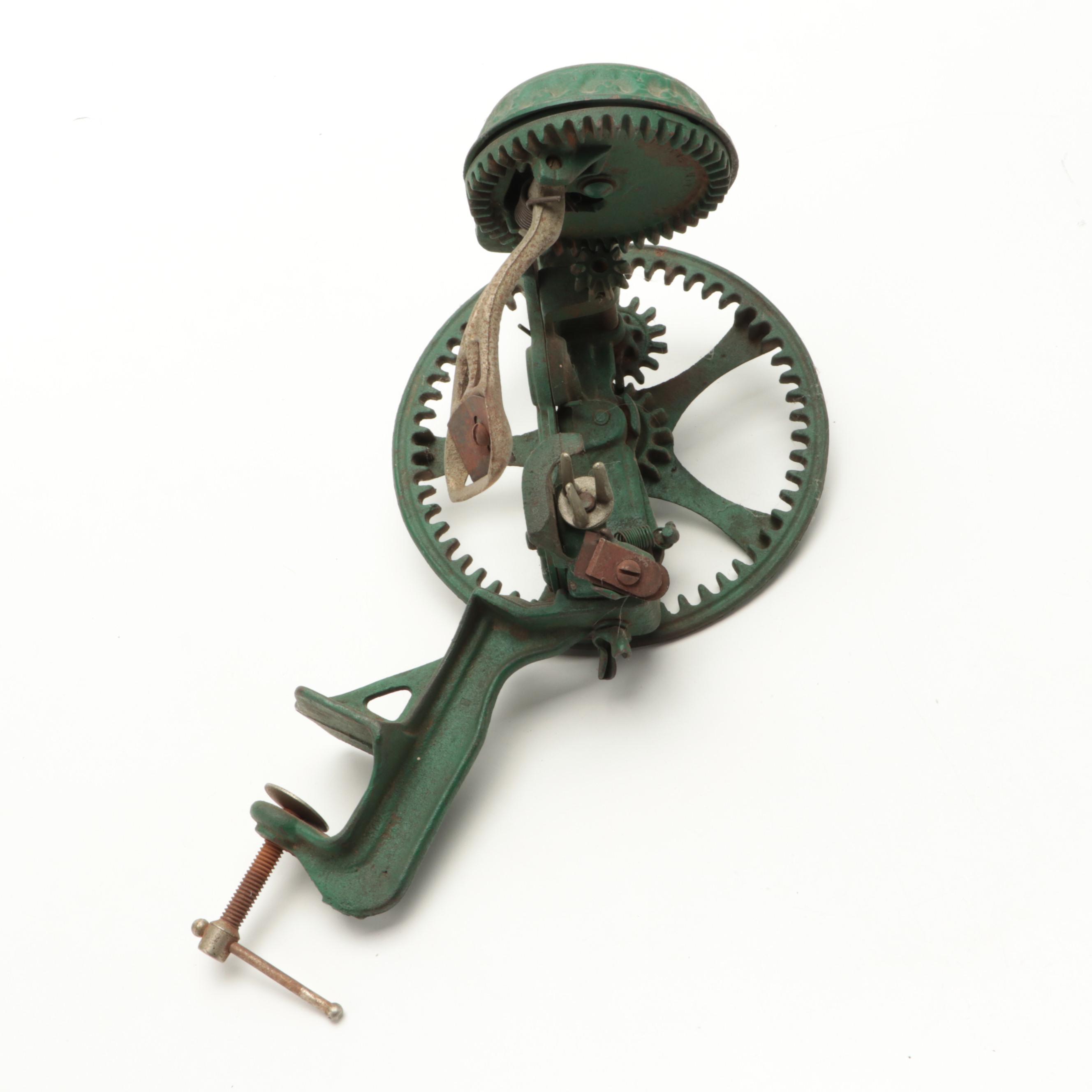 Primitive Metal Apple Peeler and Cherry Pitter, Early to Mid-20th Century