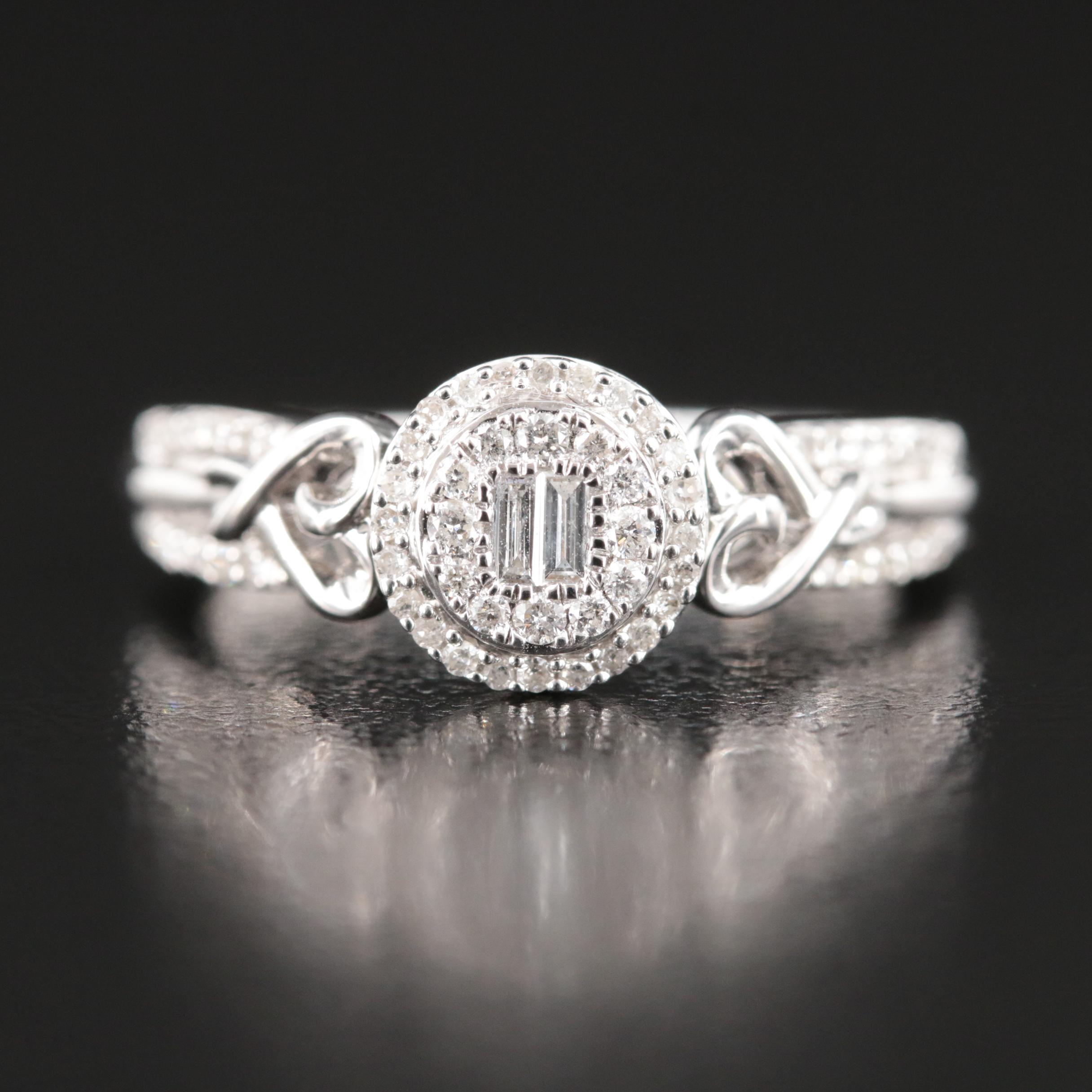 Hallmark Sterling Diamond Ring