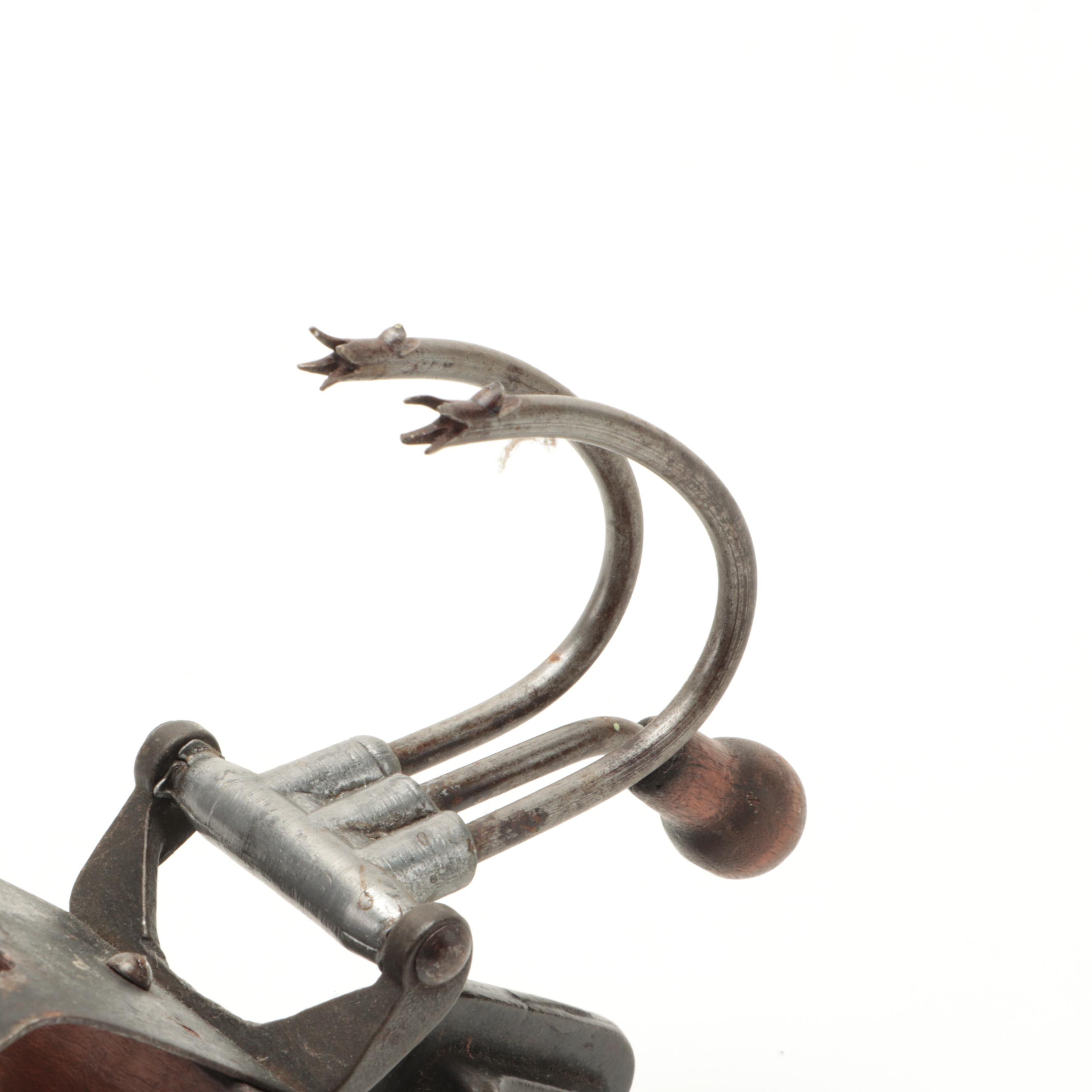 Primitive Metal Apple Peeler and Cherry Pitter, Early to Mid-20th Century