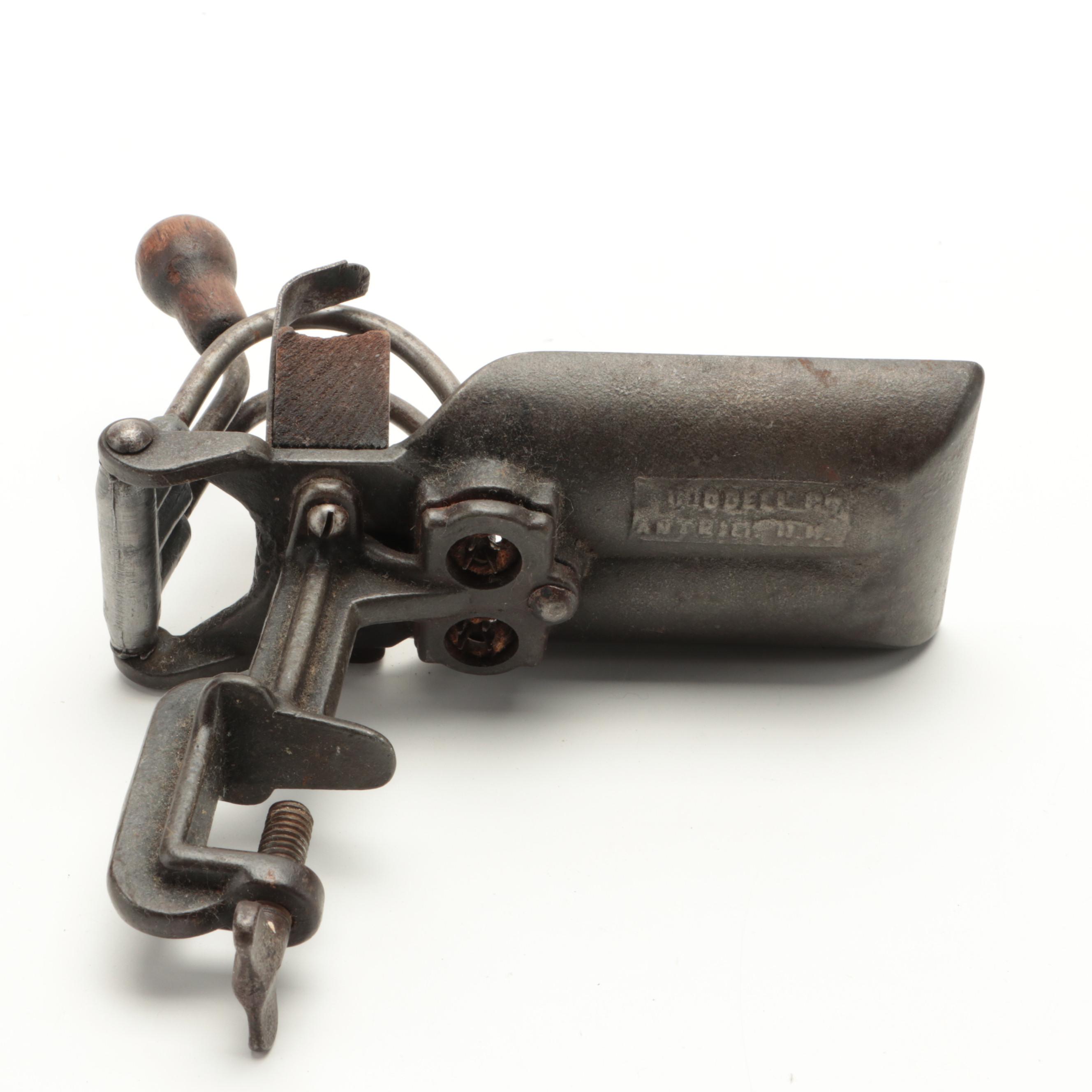 Primitive Metal Apple Peeler and Cherry Pitter, Early to Mid-20th Century