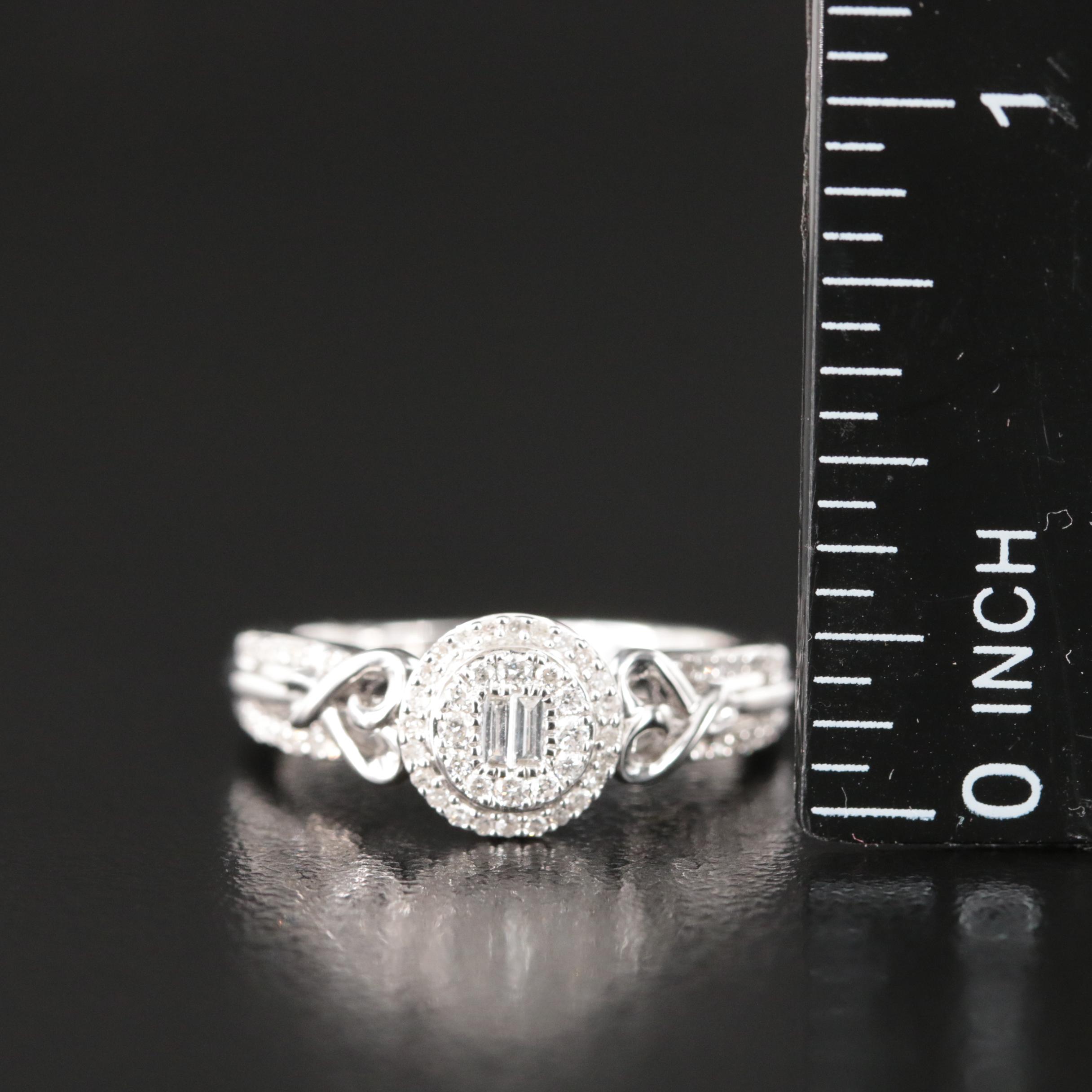 Hallmark Sterling Diamond Ring