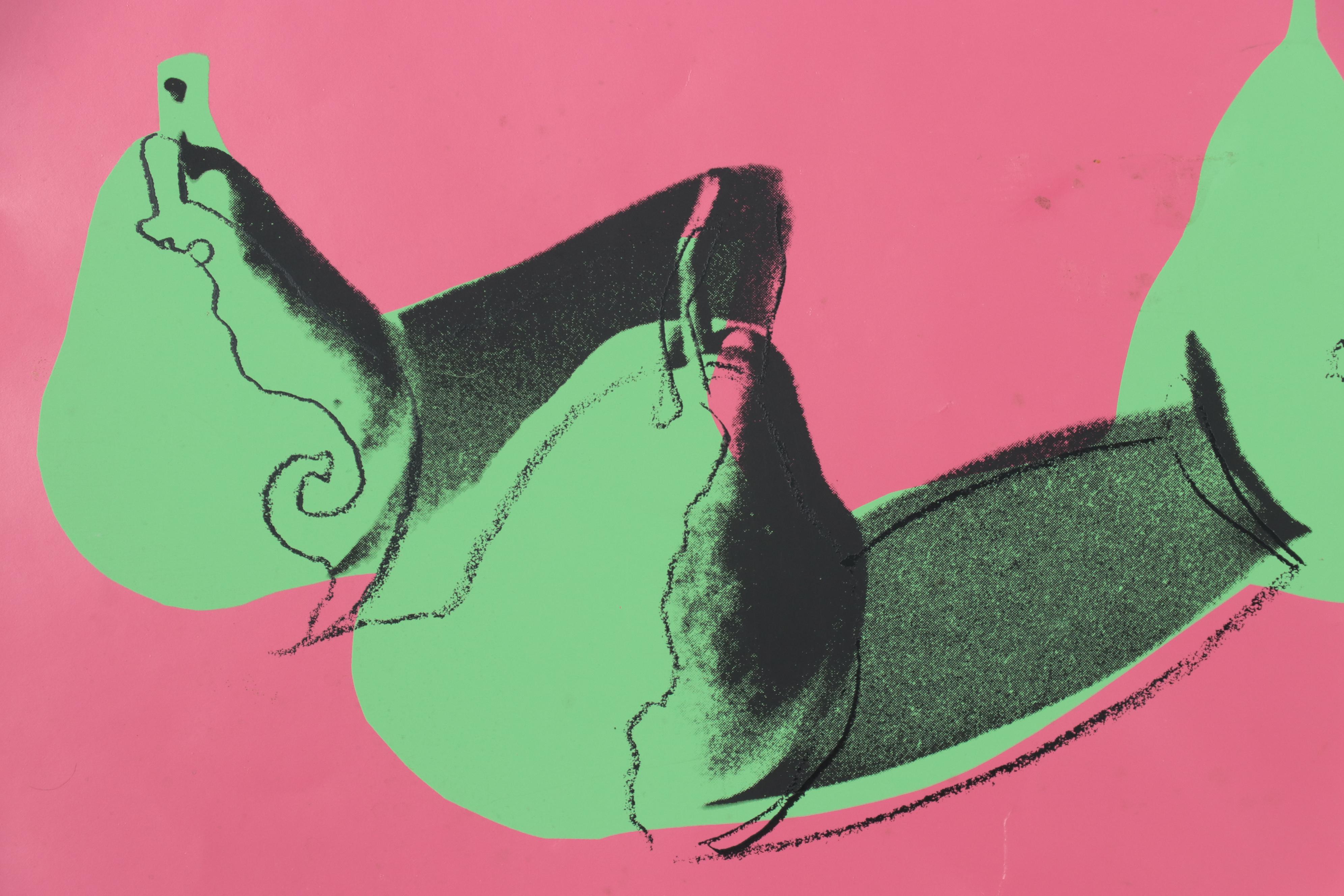 Attributed to Andy Warhol Serigraph "Space Fruit: Pears"