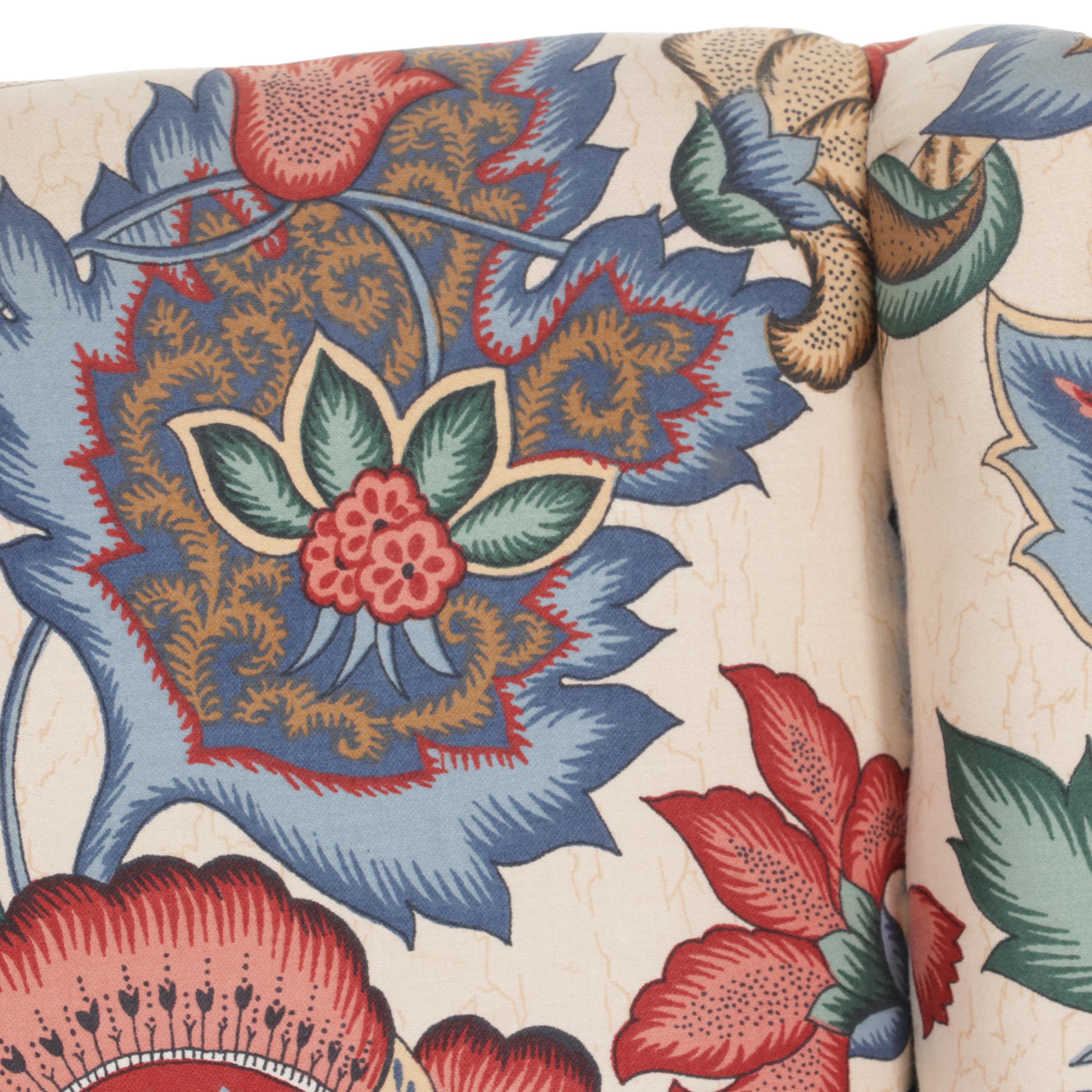 Upholstered Open Armchair, Mid 20th Century