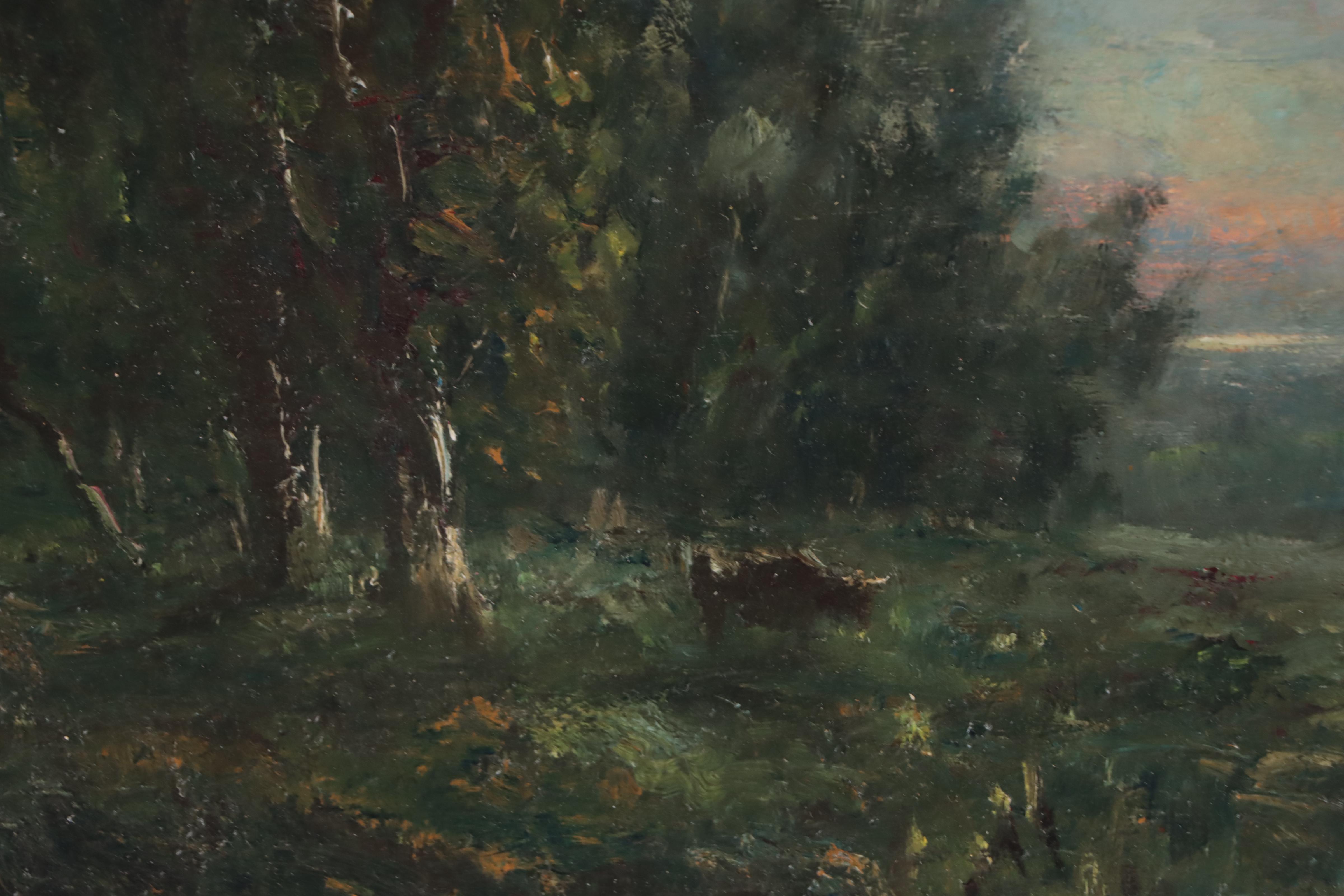 Oil Painting Verdant Landscape