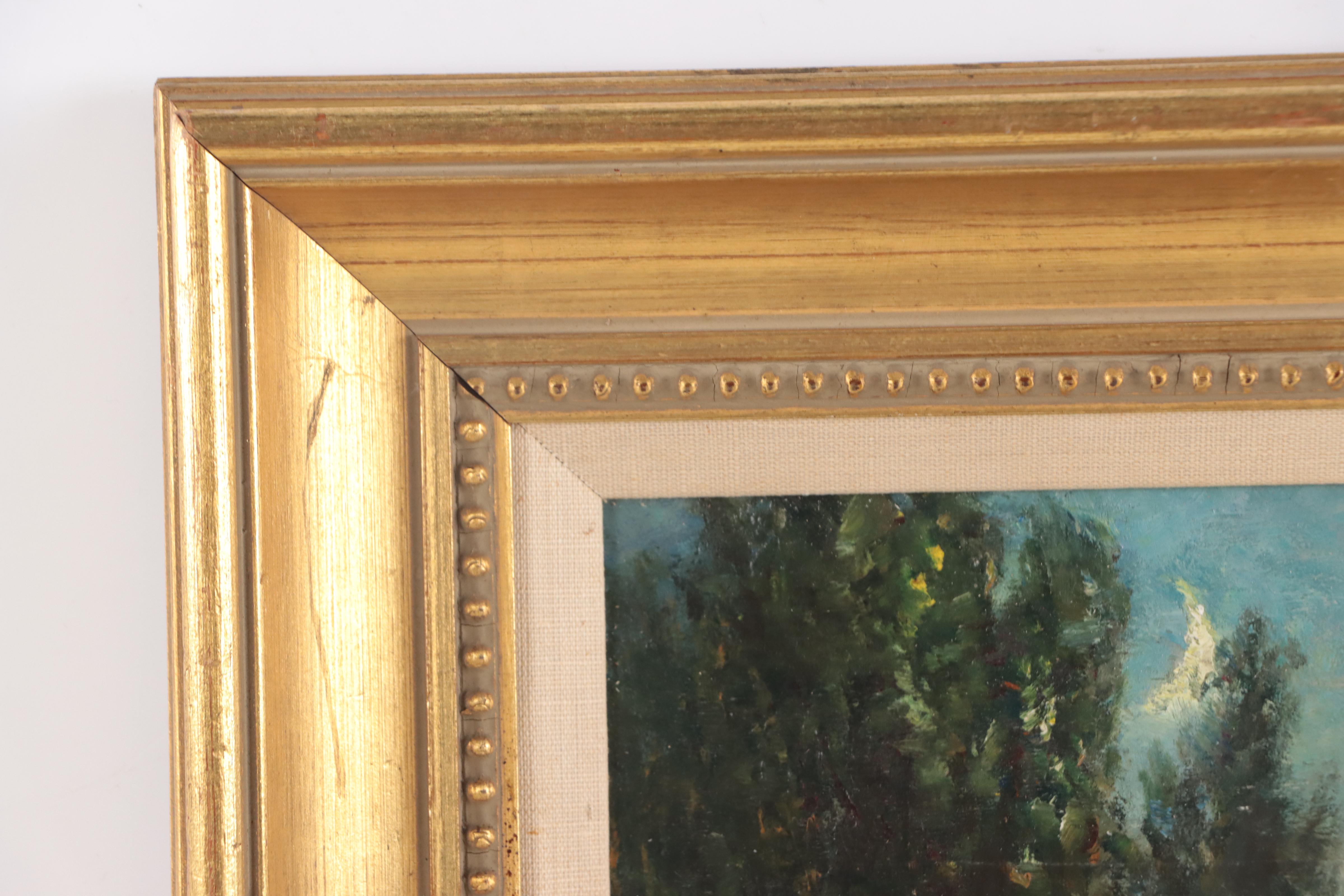 Oil Painting Verdant Landscape