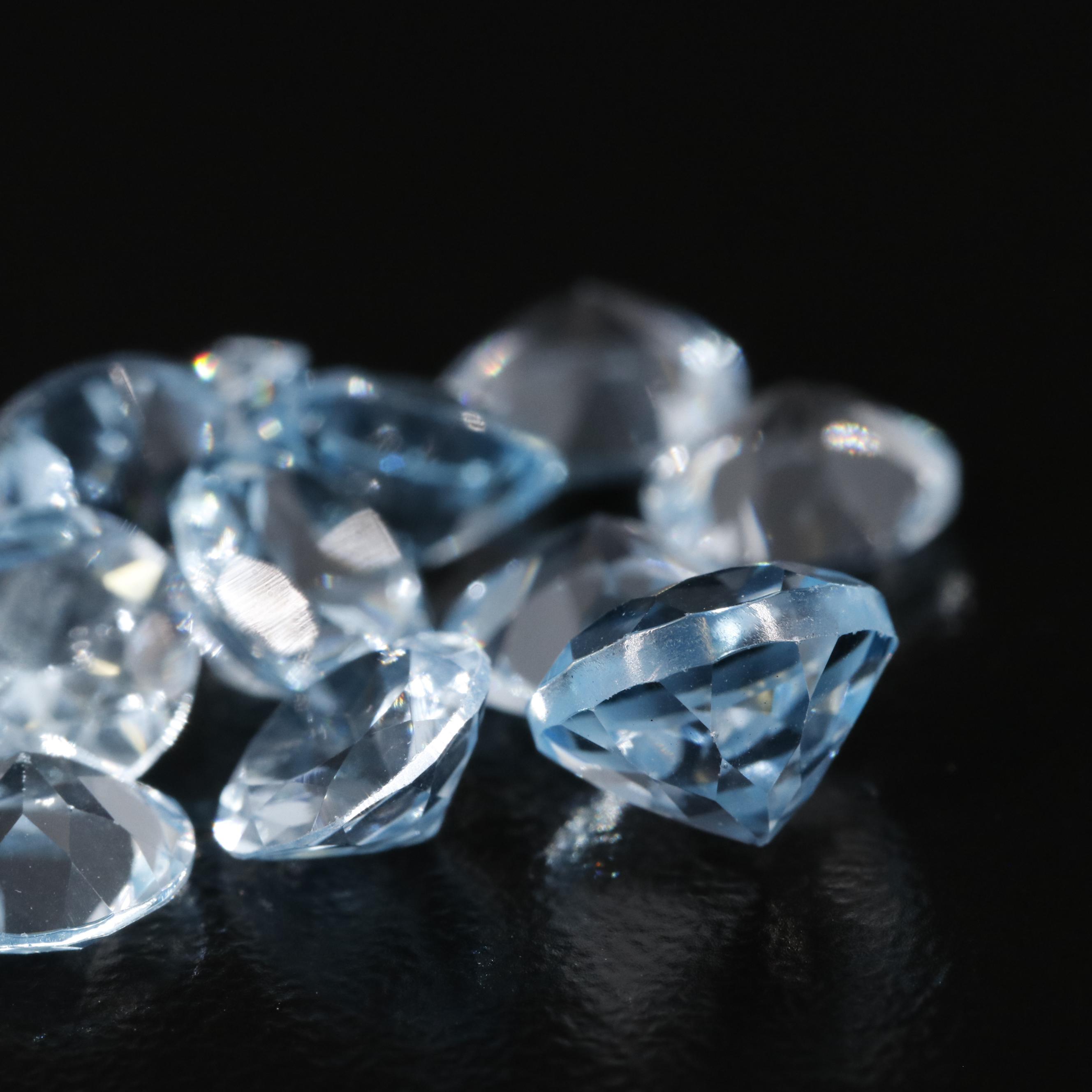 Loose 10.72 CTW Blue Topaz Lot