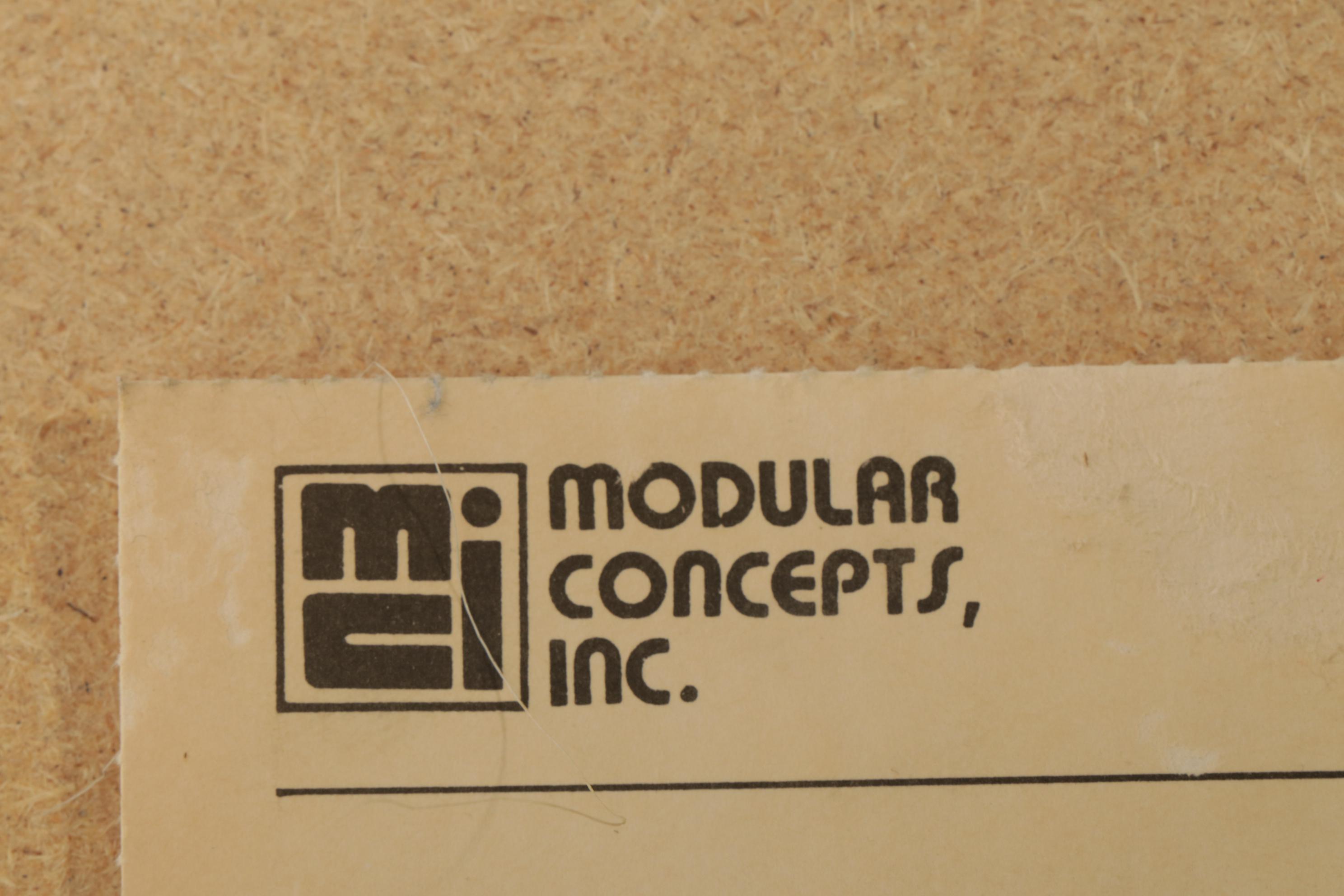 Modular Concepts for Ci-Bon Furniture Four-Piece Wall Unit, 1980s