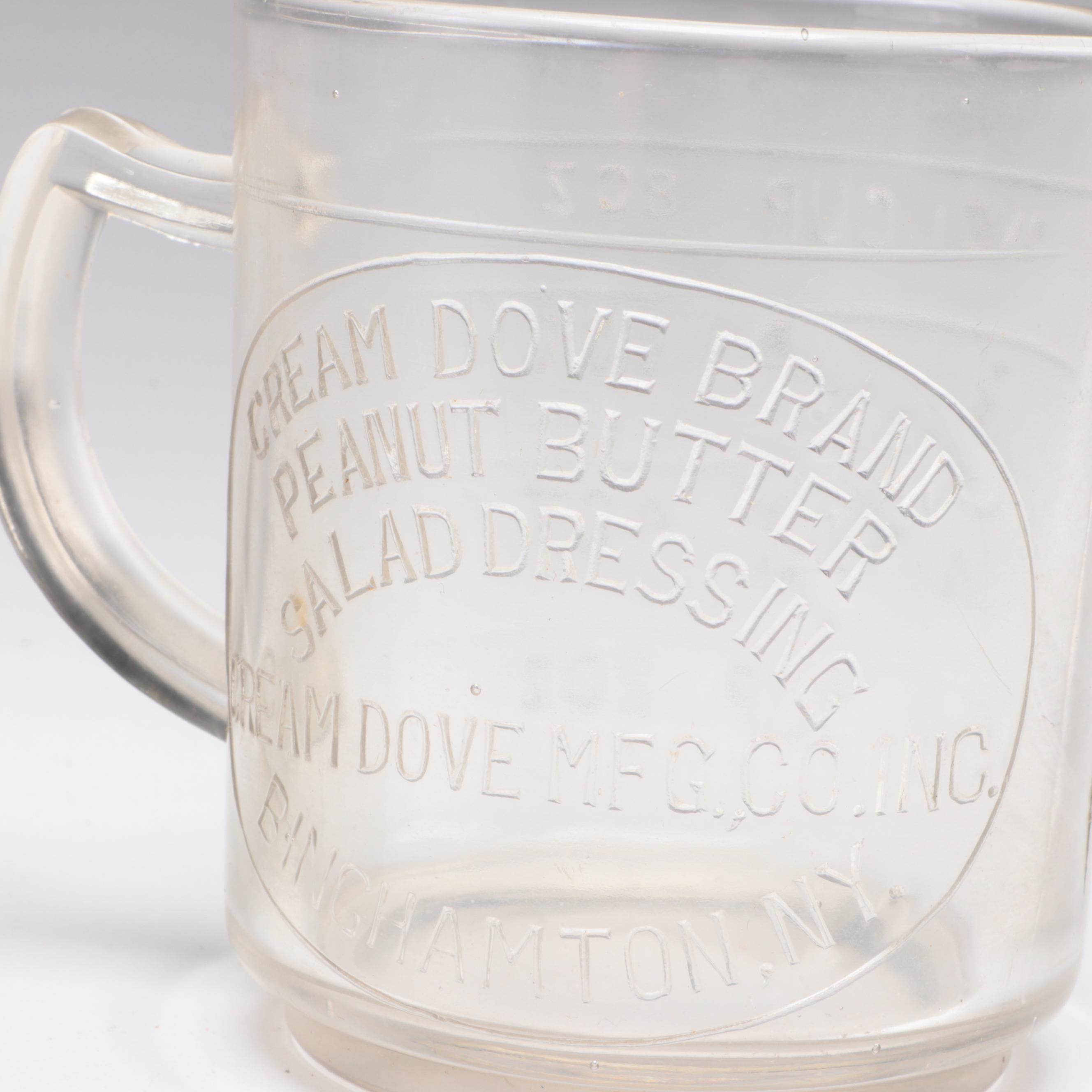 Uranium Glass and Other Measuring Cups with Egg Scale and Other Household Items