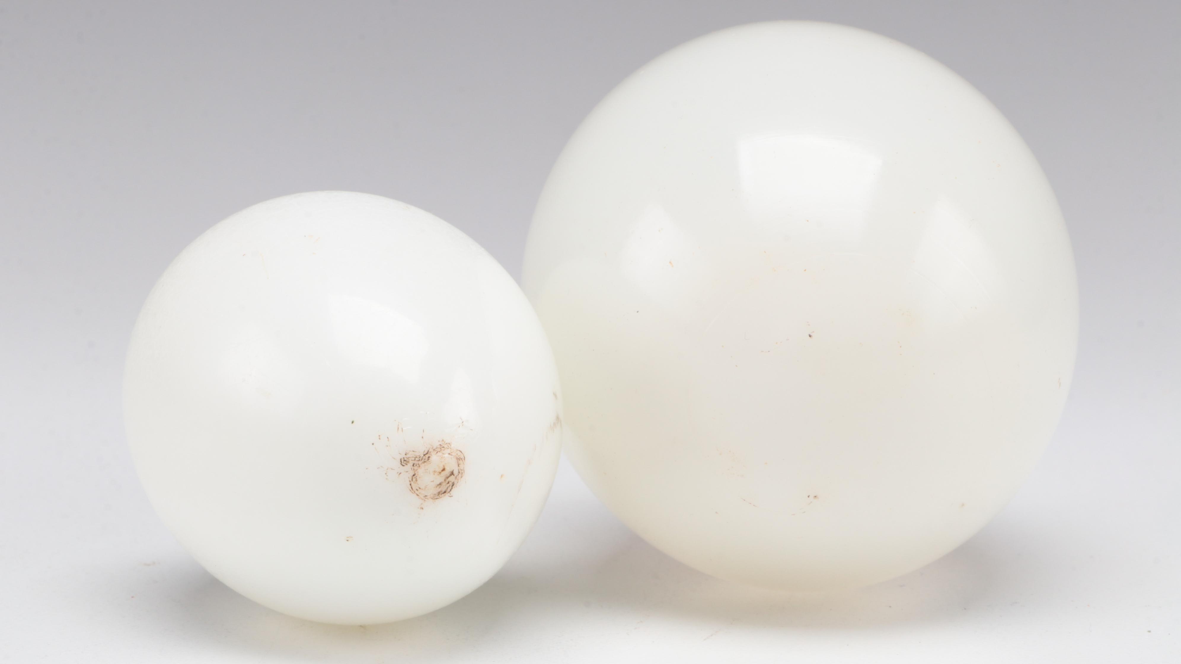 Uranium Glass and Other Measuring Cups with Egg Scale and Other Household Items