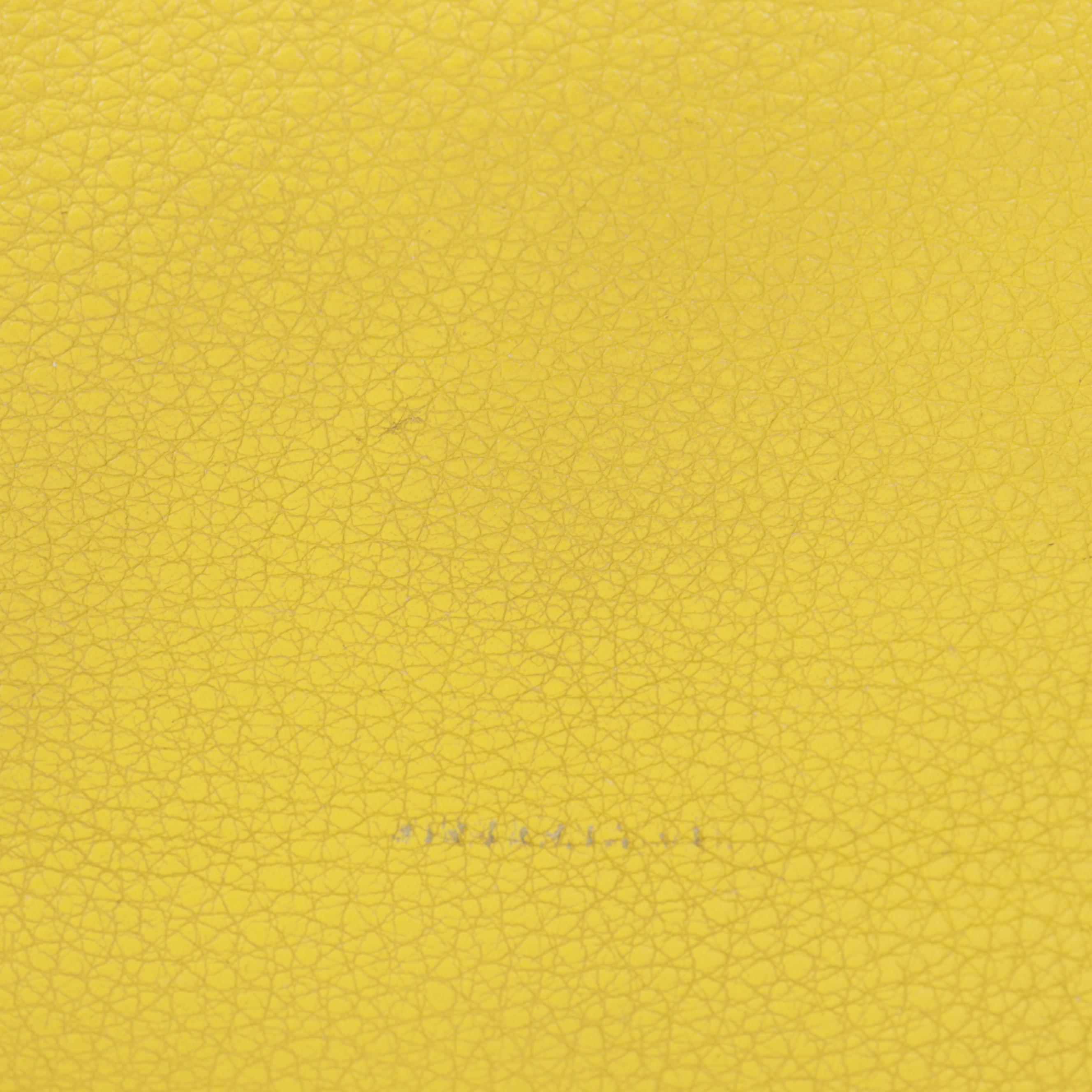 Tory Burch All-T East West Tote Bag in Lemoncello Pebbled Leather