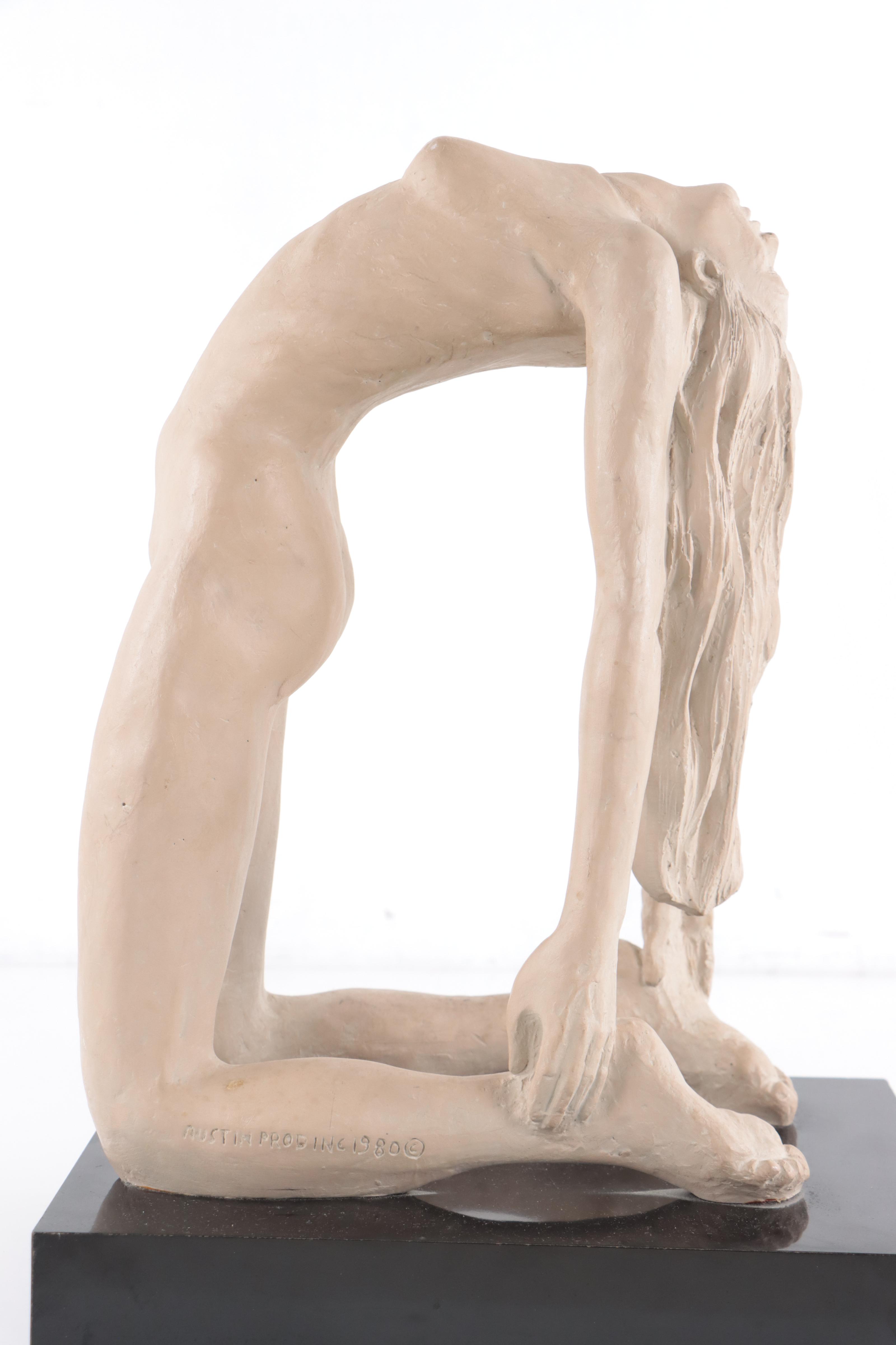 Austin Productions Inc. Plaster Sculpture of Female Nude, 1980