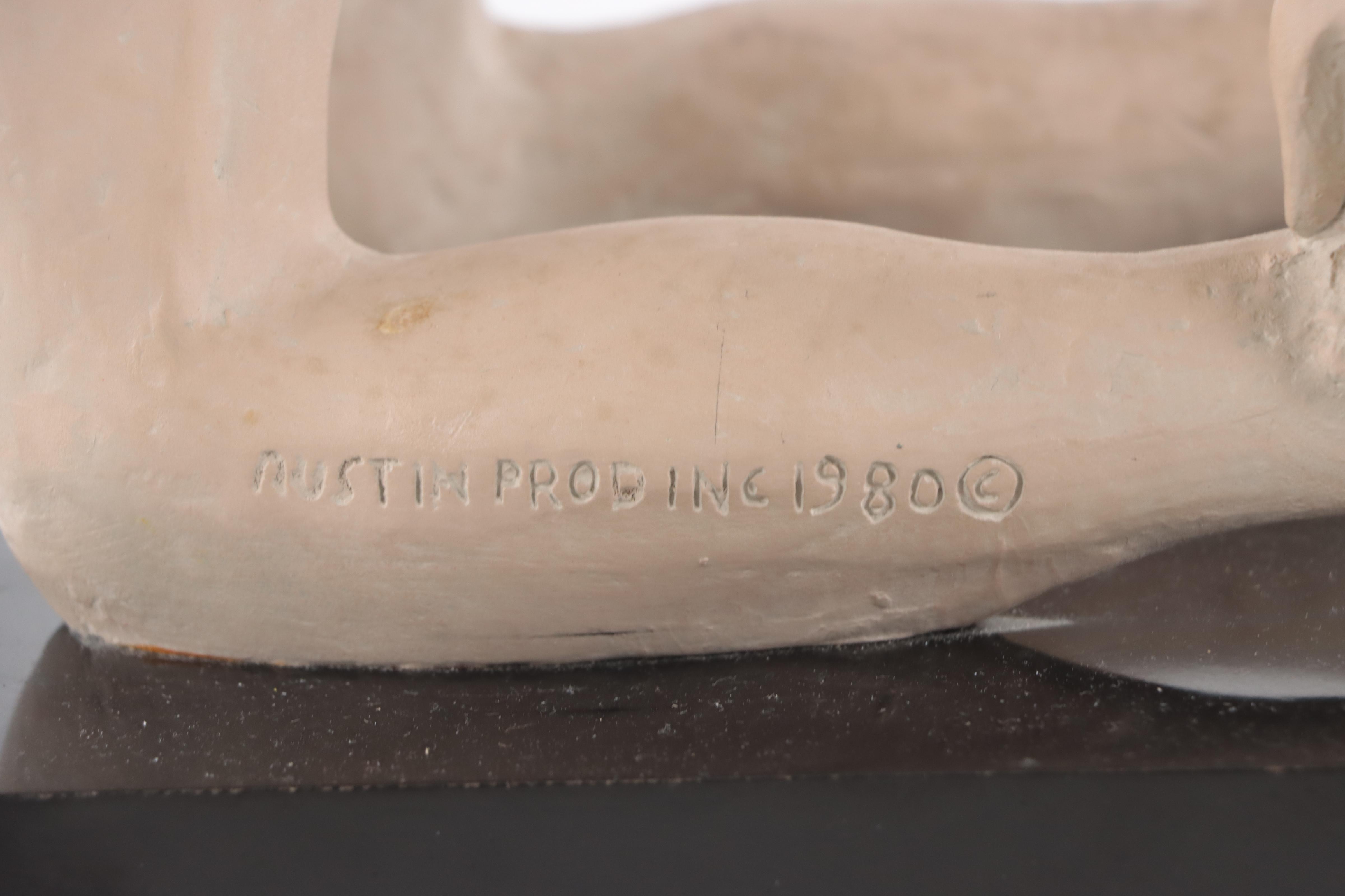 Austin Productions Inc. Plaster Sculpture of Female Nude, 1980