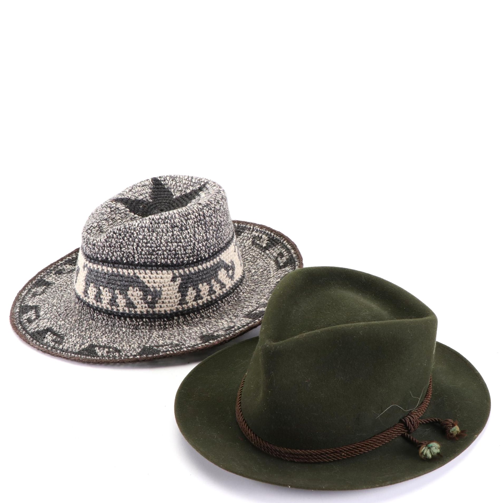 Fritz Trachten Hat with Other Woven Hat