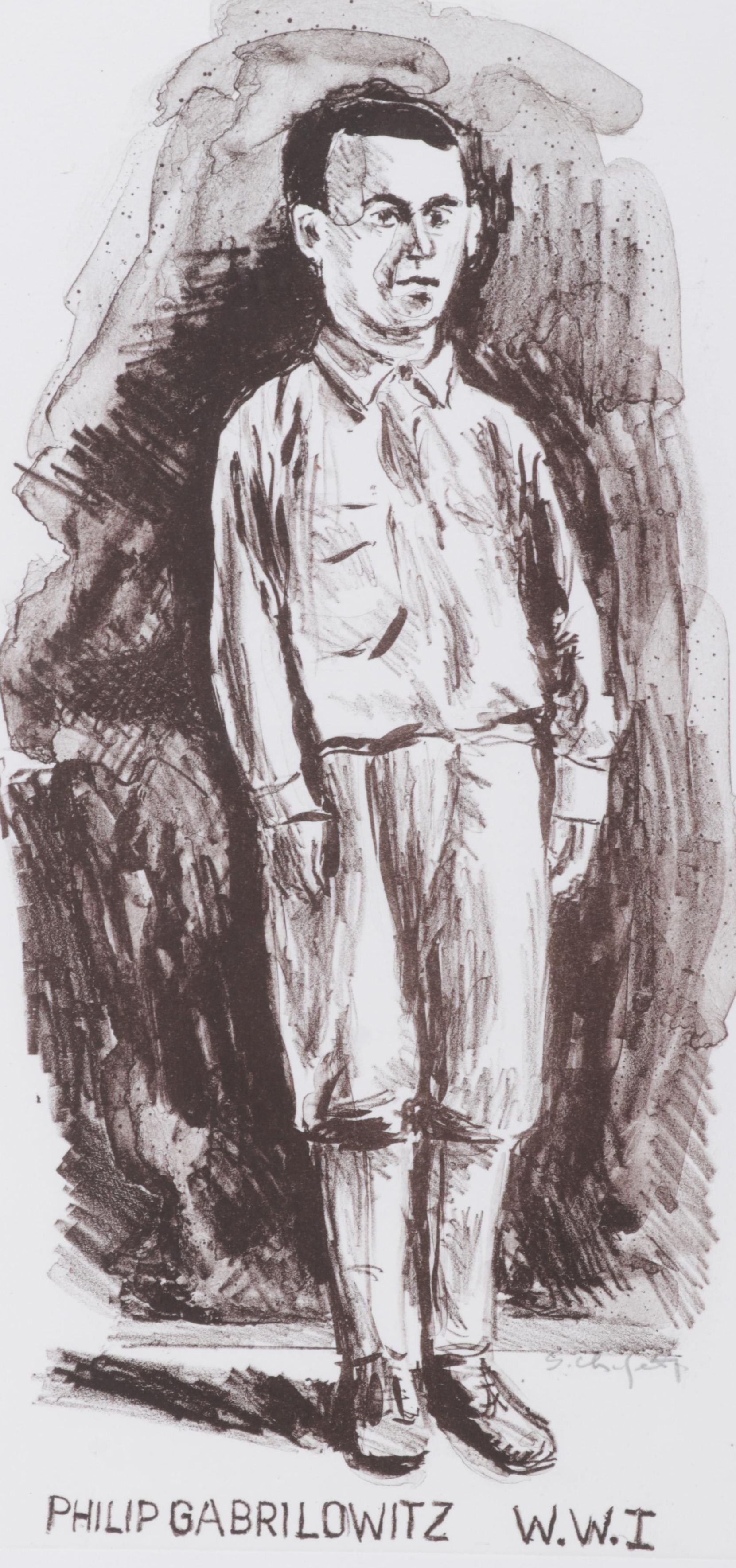 Sidney Chafetz Lithograph "Philip Gabrilowitz," 1998