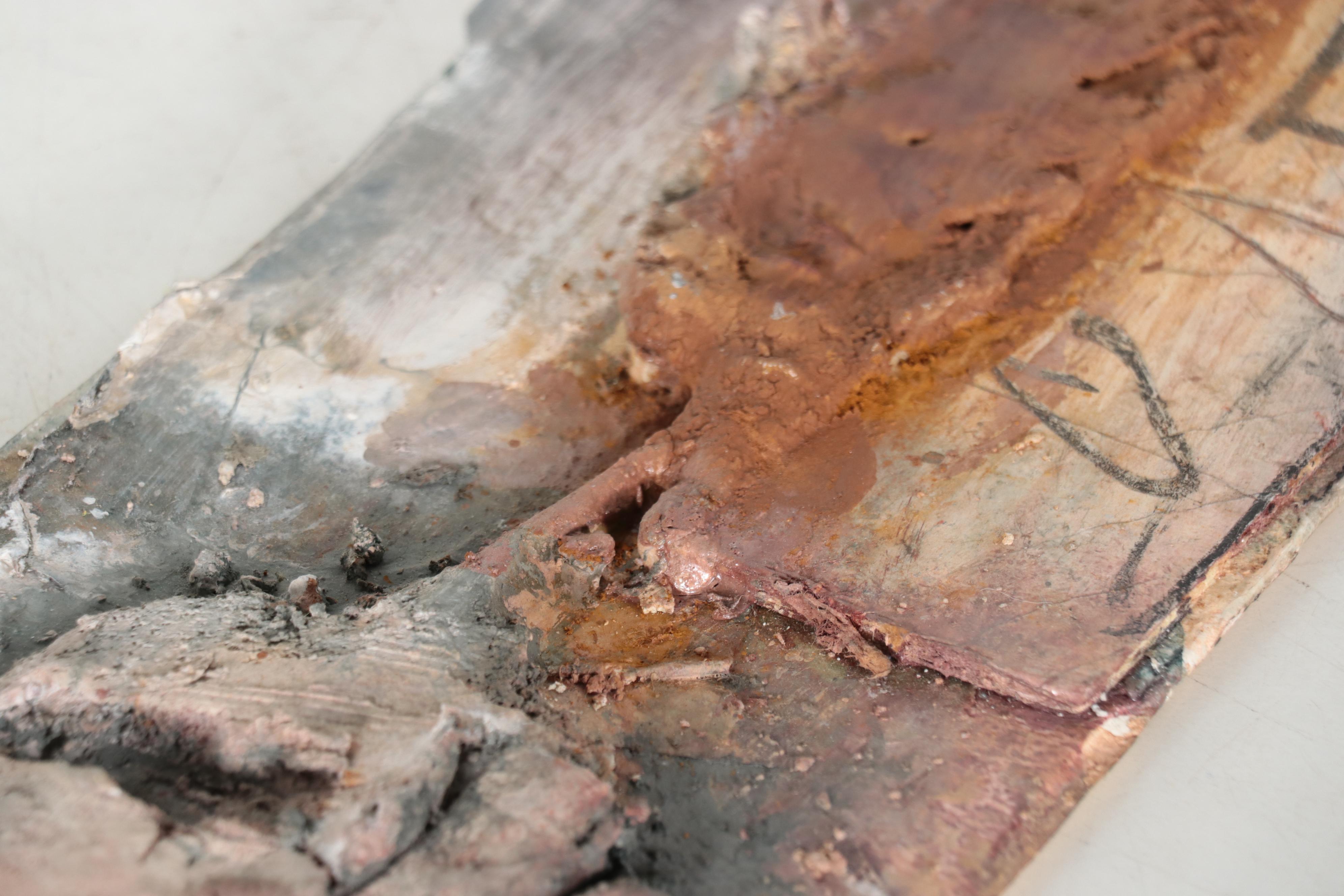 Juliet Holland Mixed Media Composition "Ojo Caliente VI," 1992