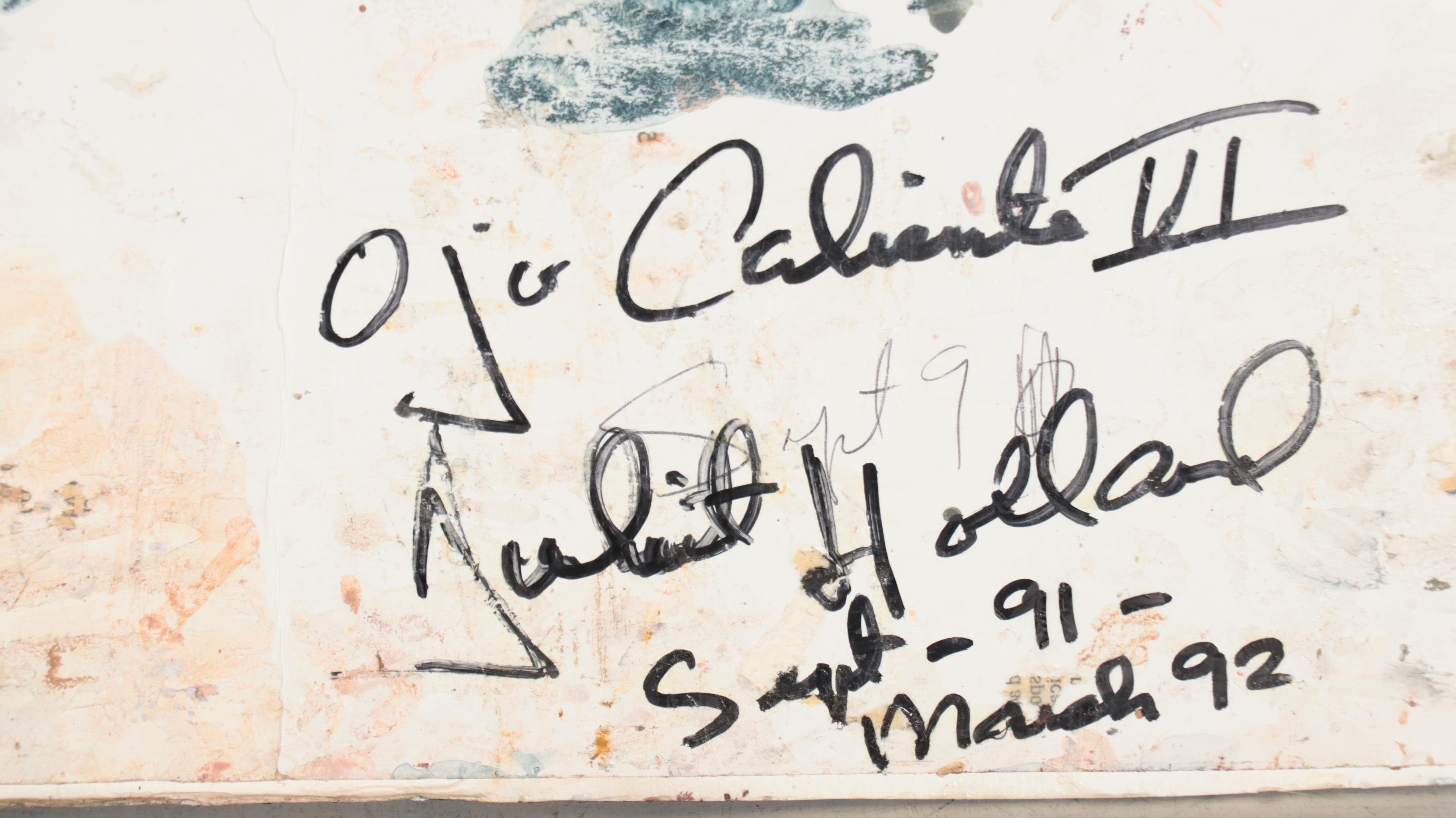 Juliet Holland Mixed Media Composition "Ojo Caliente VI," 1992