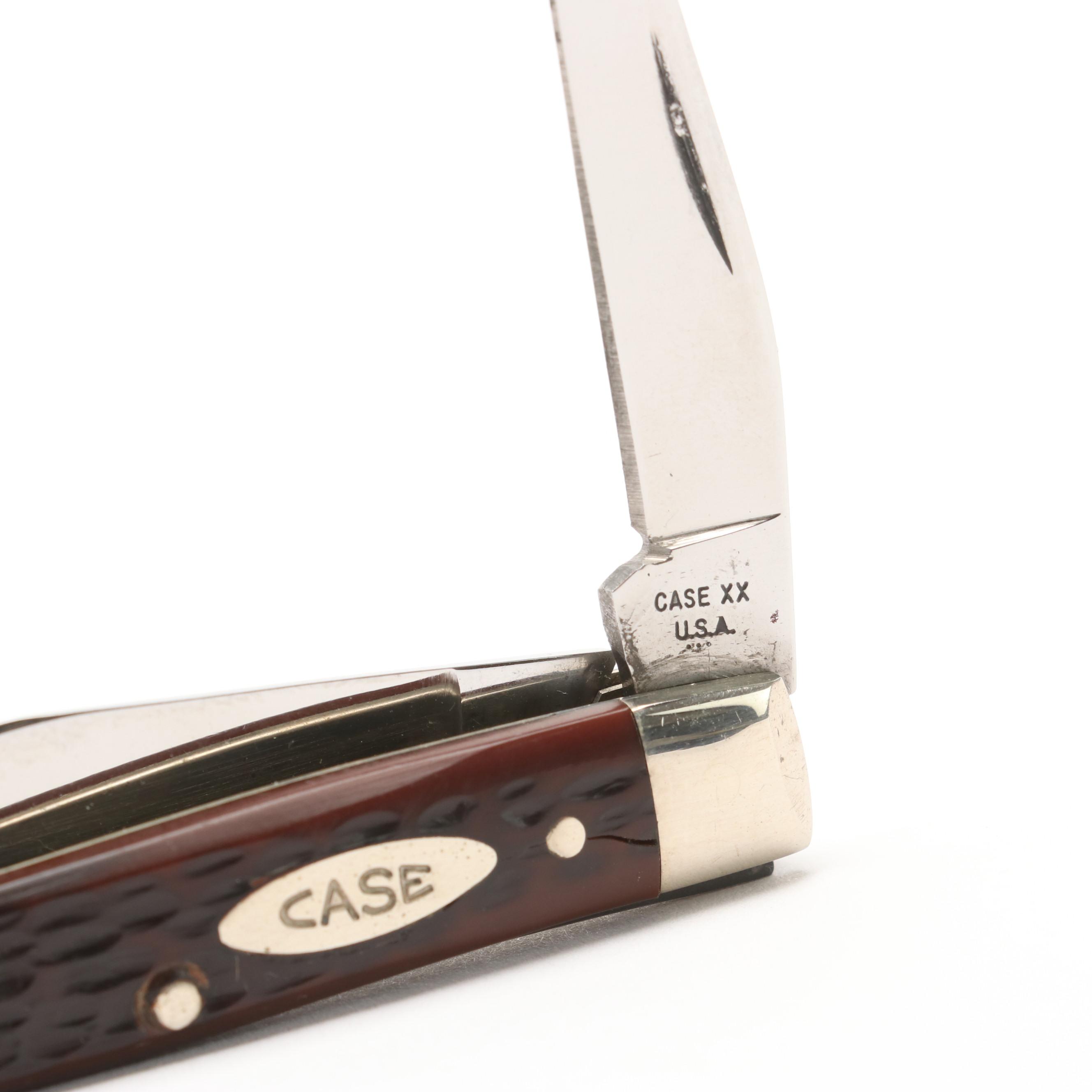 Case Folding Knife Collection with Storage Case, Mid/Late 20th and 21st C