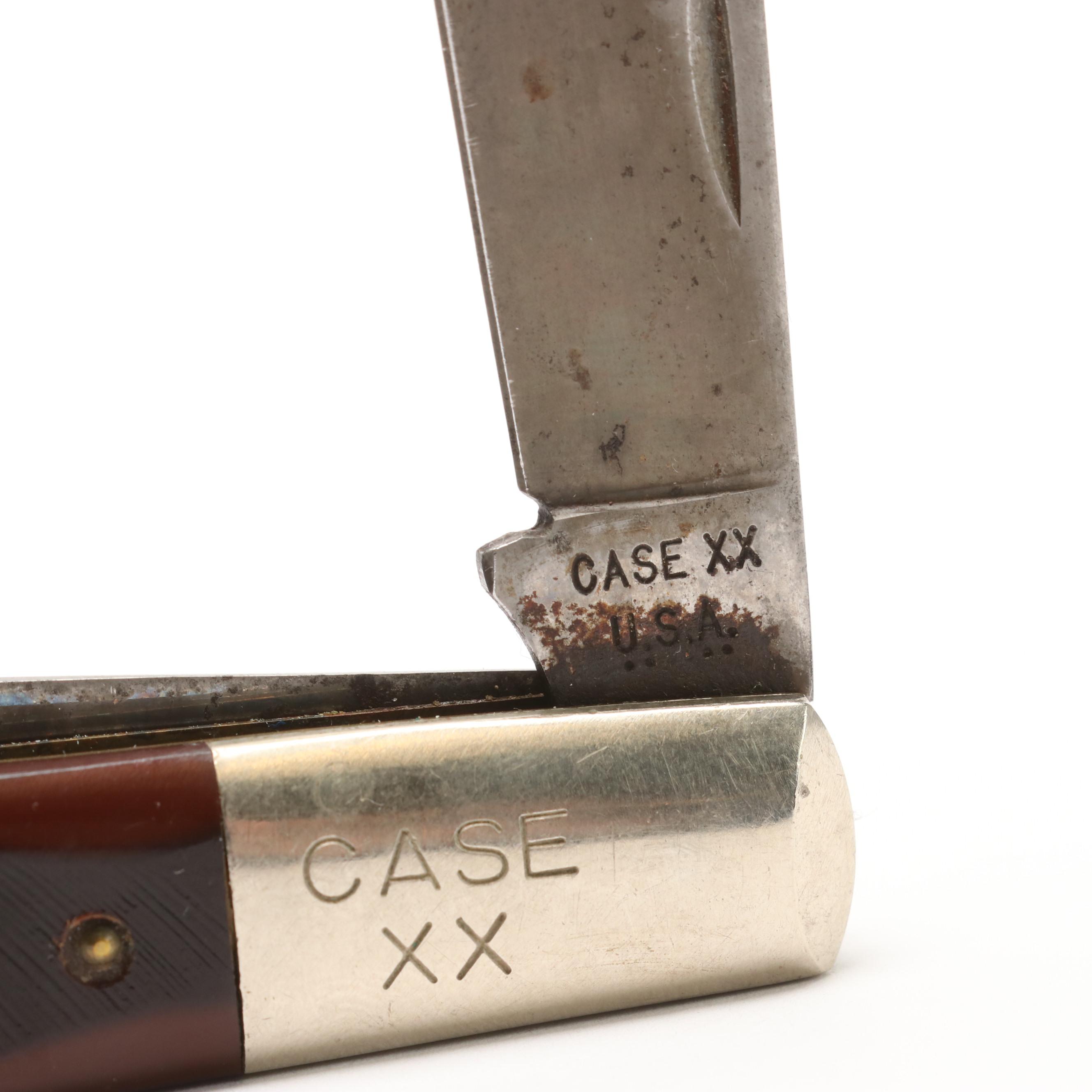 Case Folding Knife Collection with Storage Case, Mid/Late 20th and 21st C