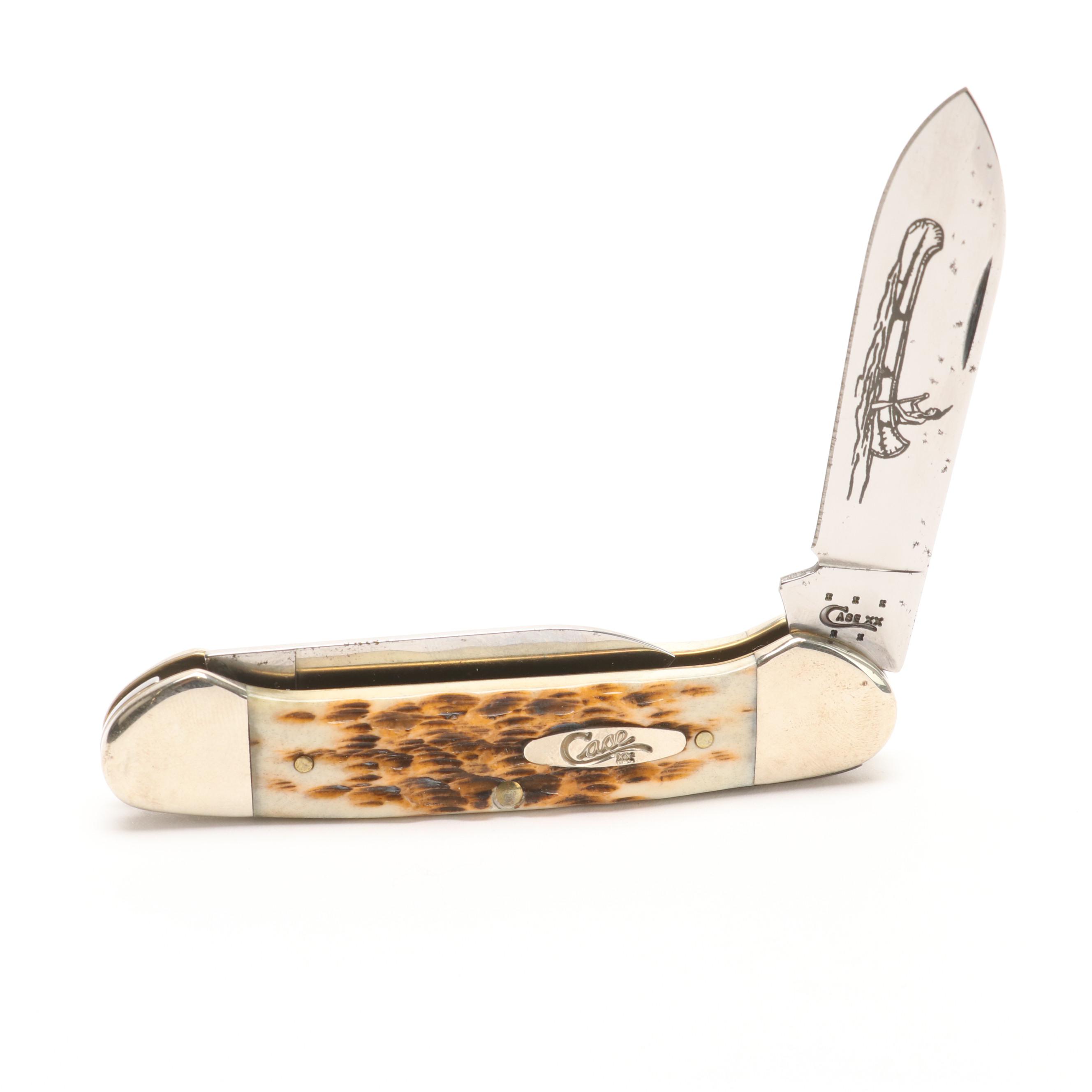 Case Folding Knife Collection with Storage Case, Mid/Late 20th and 21st C