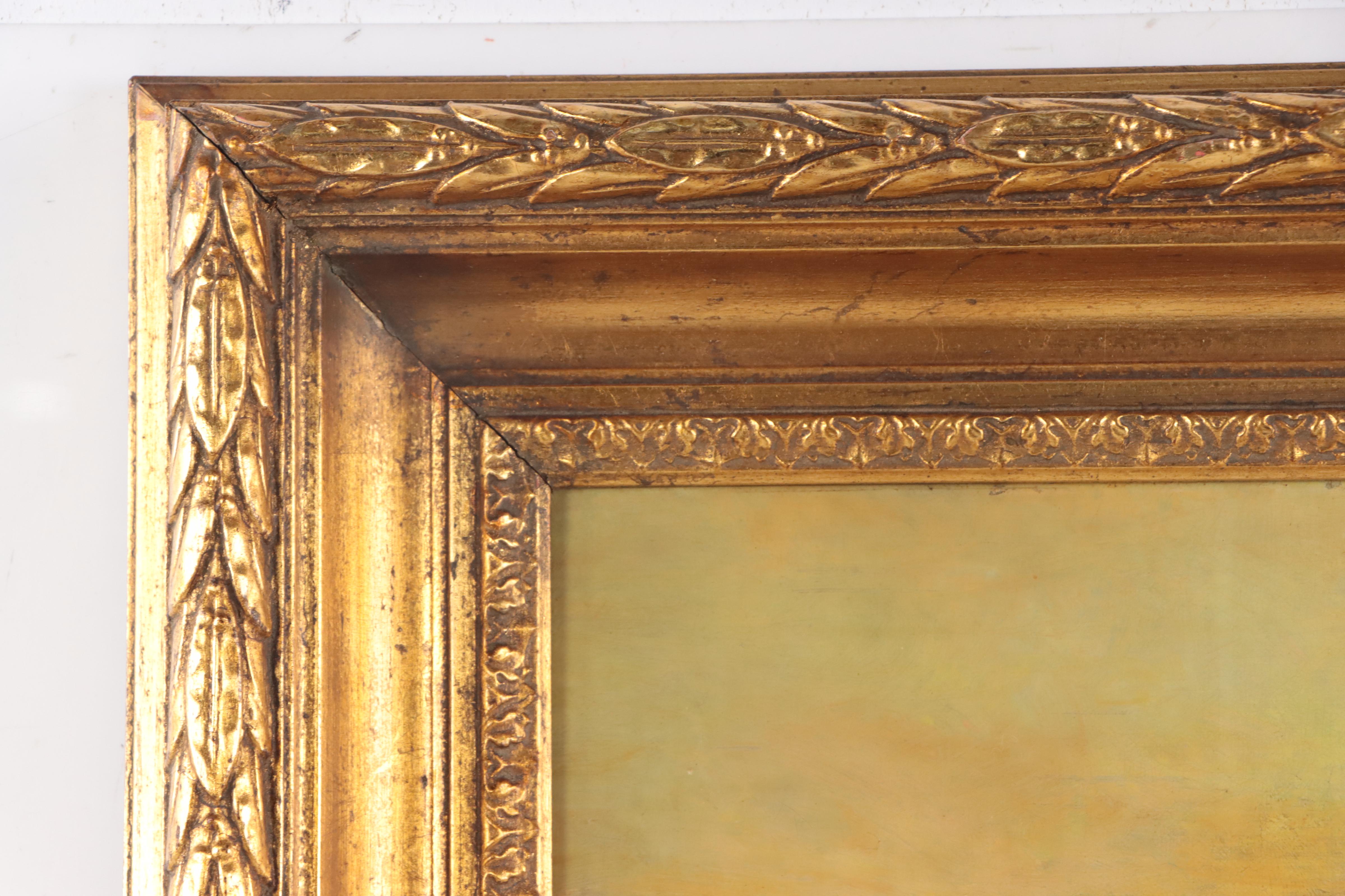 Thomas B. Griffin Tonalist Forest Oil Painting, Late 19th Century