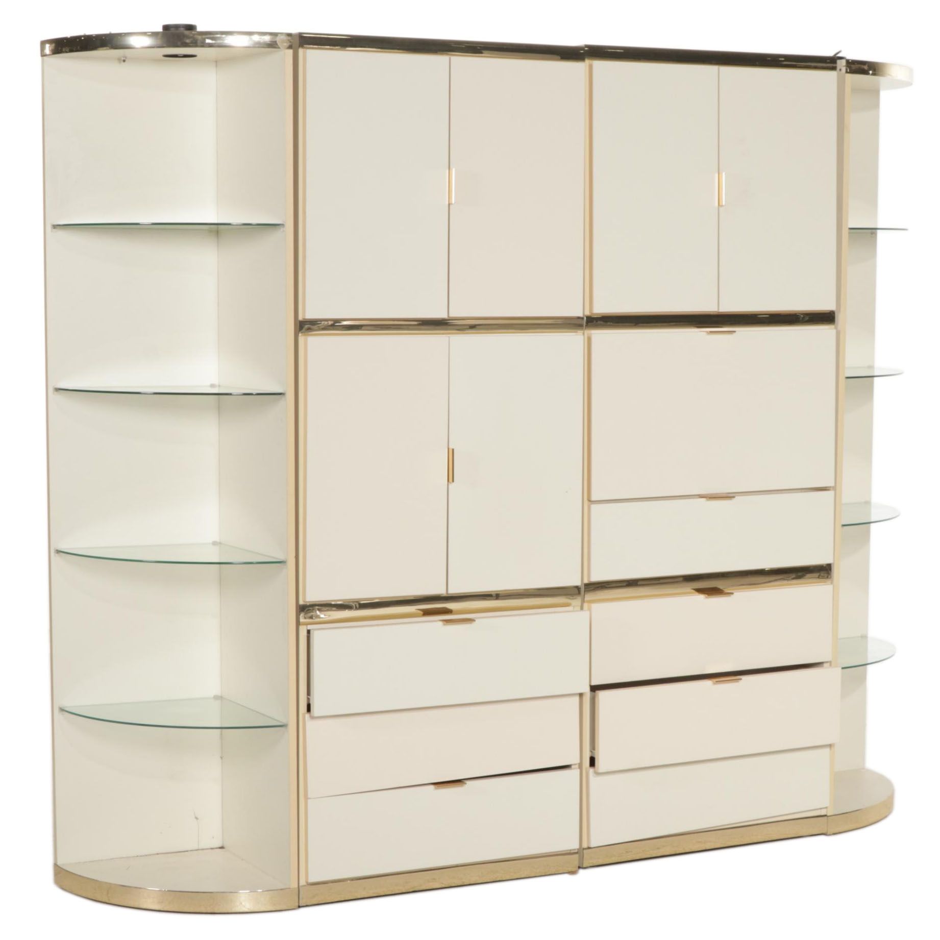 Modular Concepts for Ci-Bon Furniture Four-Piece Wall Unit, 1980s