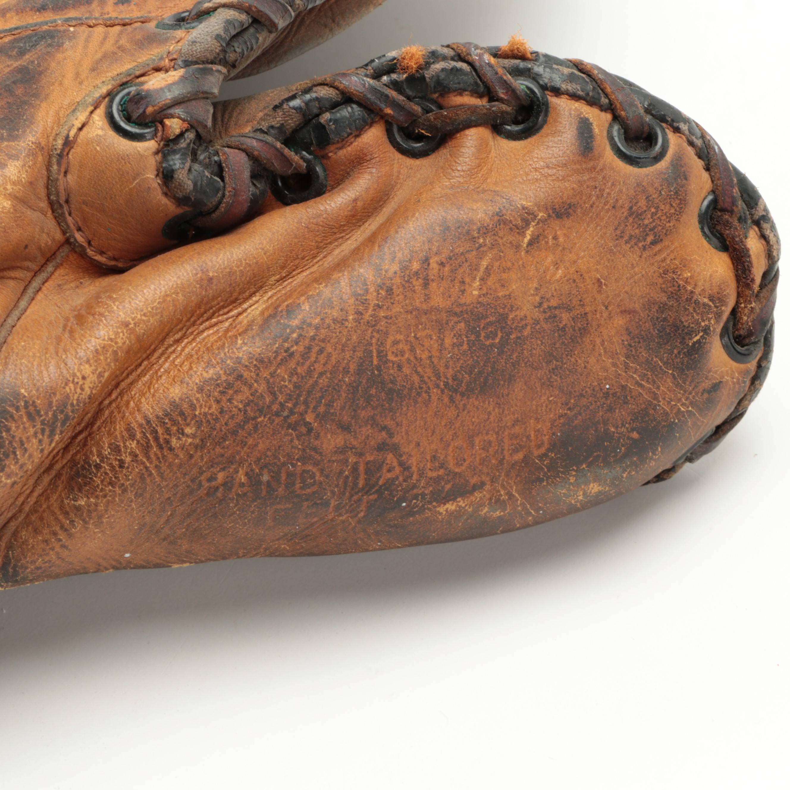 Wilson First Basemans Mitt Seamless Thumb Professional Model, Early 20th Century