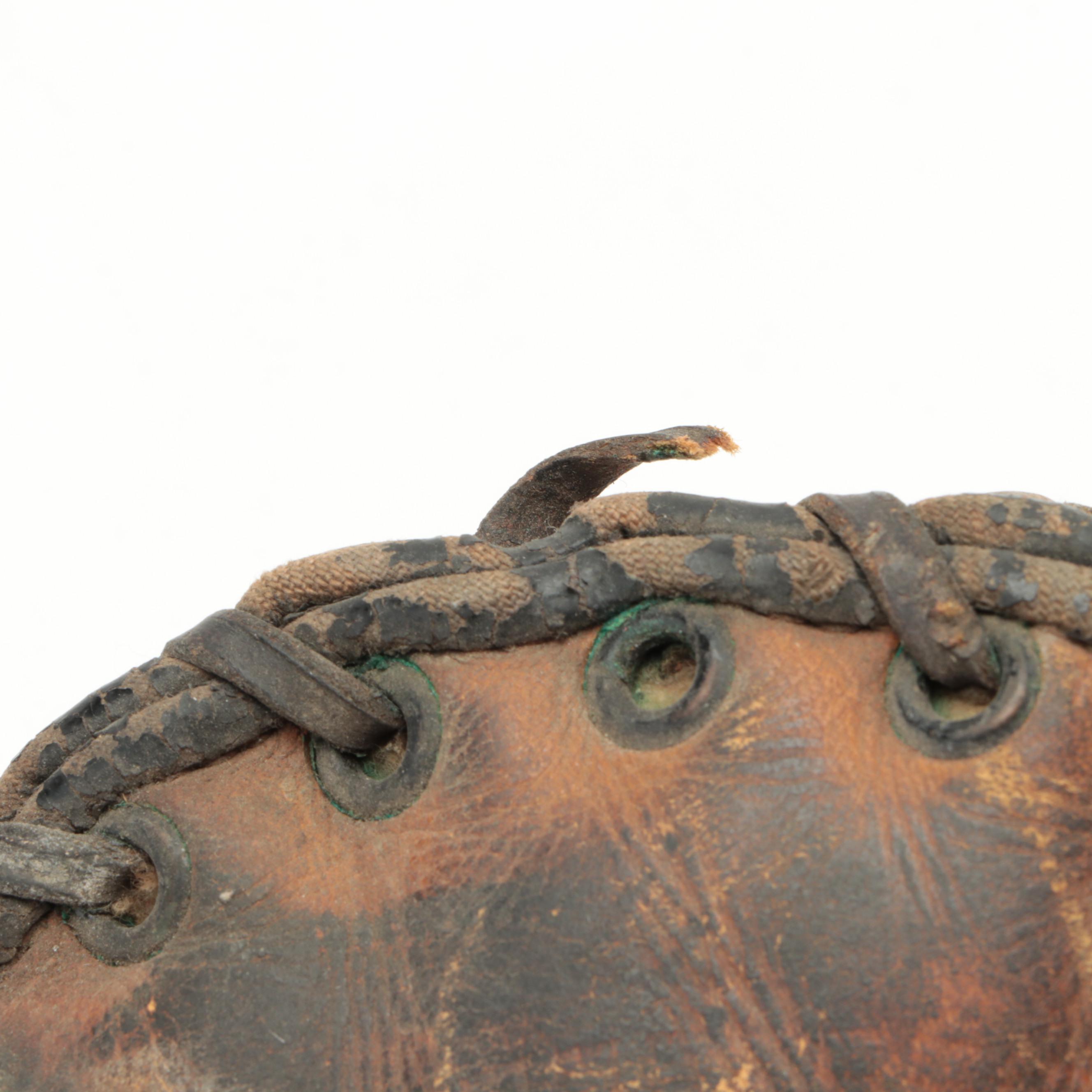 Wilson First Basemans Mitt Seamless Thumb Professional Model, Early 20th Century