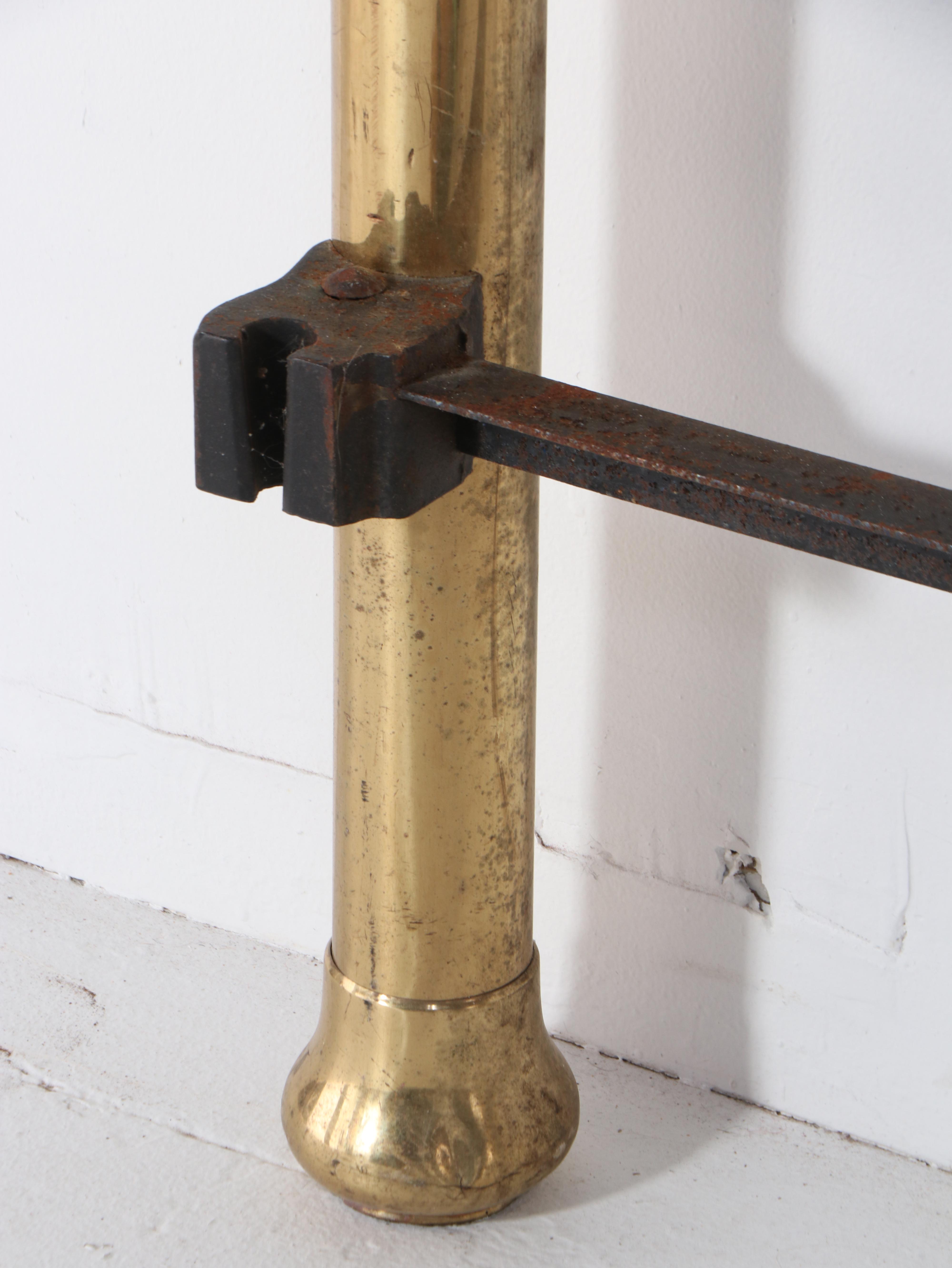 Late Victorian Full Brass Bed Frame, Circa 1900