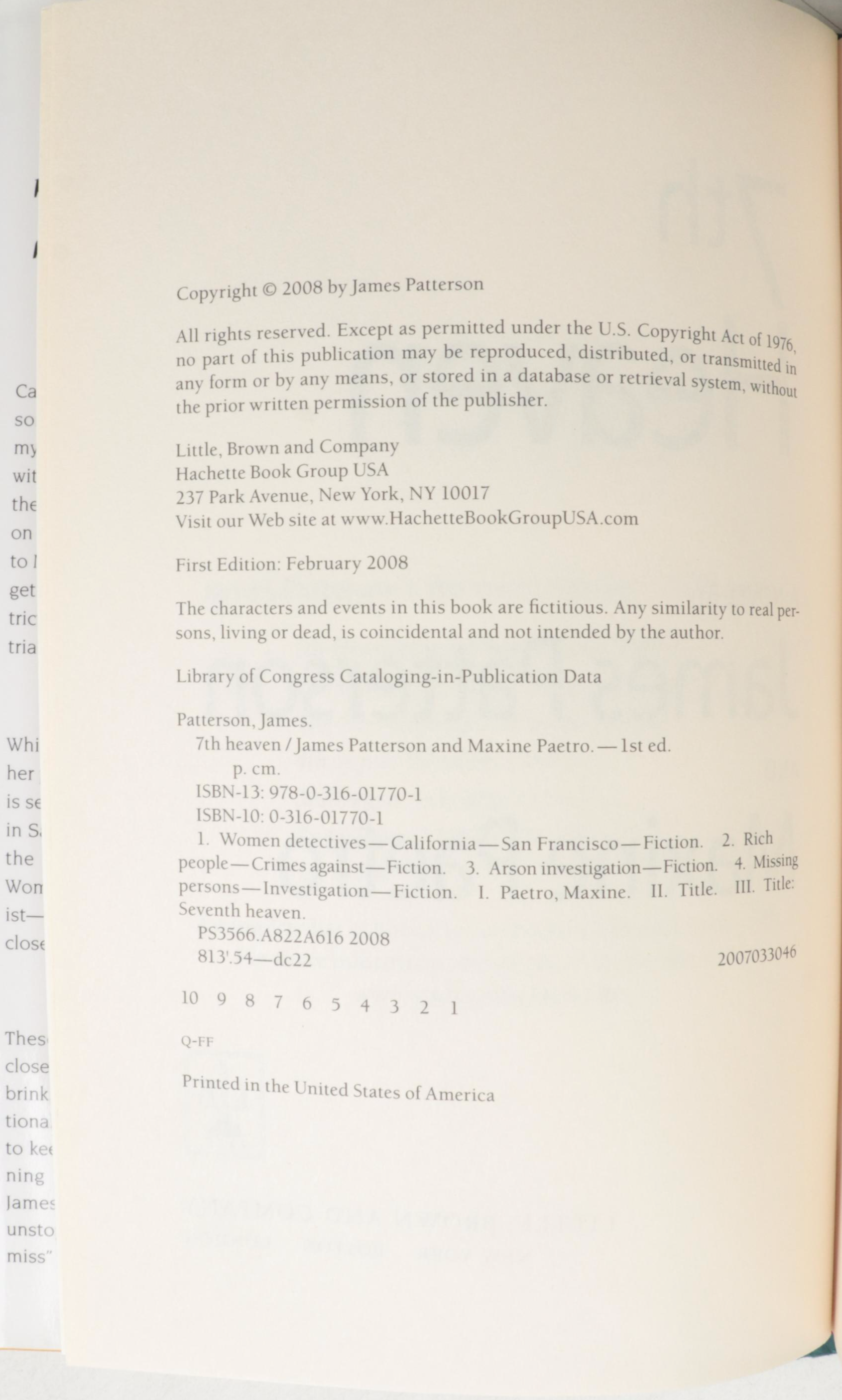 "Private" and Assorted James Patterson Collection