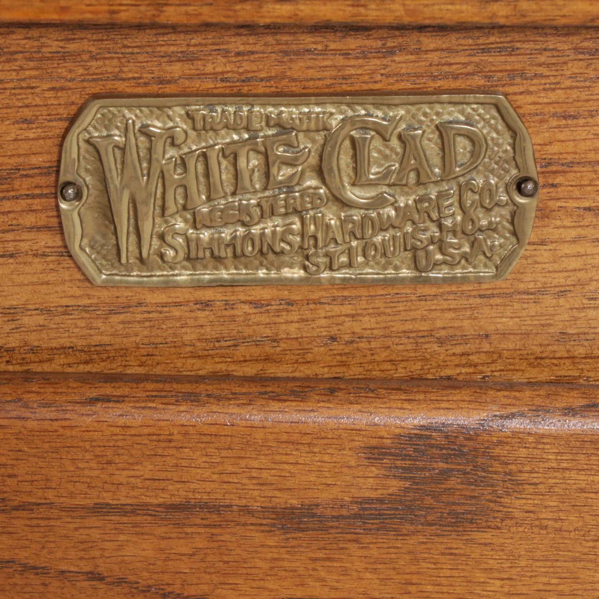 Pair of White Clad Icebox Style Oak End Tables, Late 20th to 21st Century